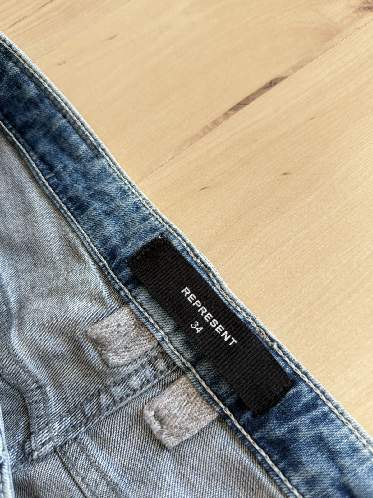 Represent Clo. Represent essential biker jeans new blue denim Size US 34 / EU 50 - 4 Thumbnail