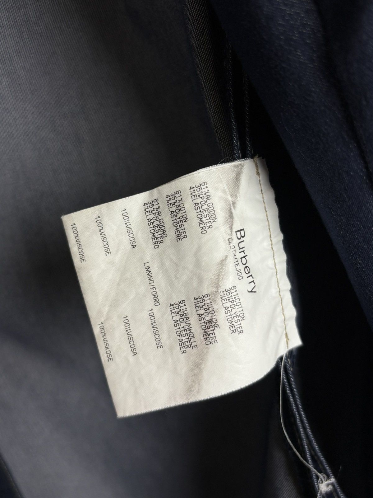 Burberry Burberry Blue Denim Style Blazer Jacket Size L / US 10 / IT 46 - 9 Thumbnail