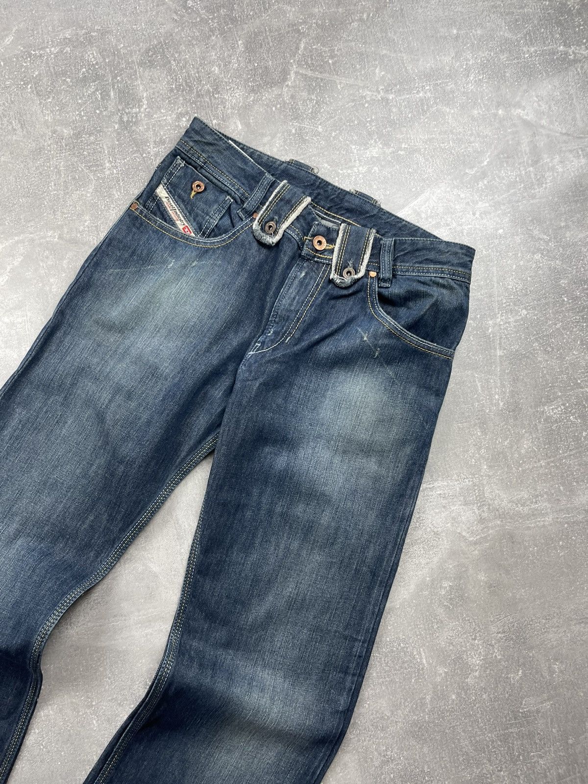 Diesel Diesel Zathan Flared Faded Size 14 Bootcut Y2K Vintage Jeans Size 32" / US 10 / IT 46 - 7 Thumbnail