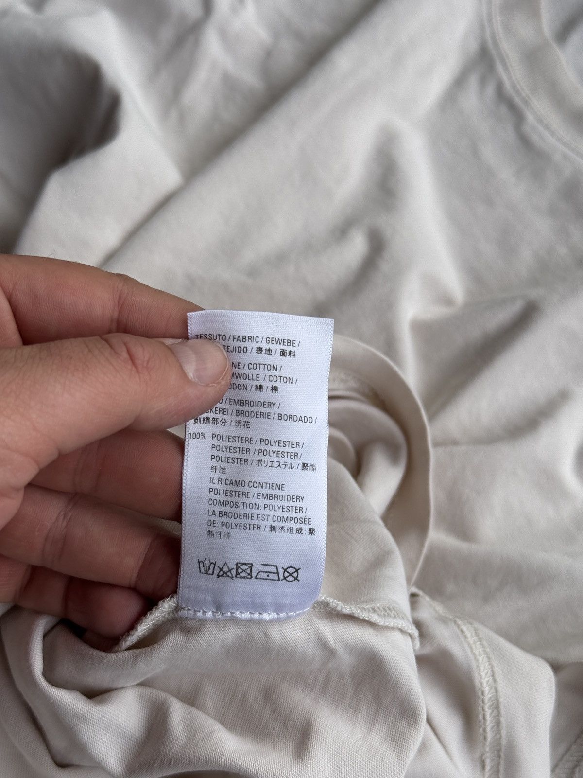 Balenciaga *RARE* HOTEL & RESORT BALENCIAGA DEMNA BEIGE OVERSIZED TEE Size US XS / EU 42 / 0 - 12 Thumbnail