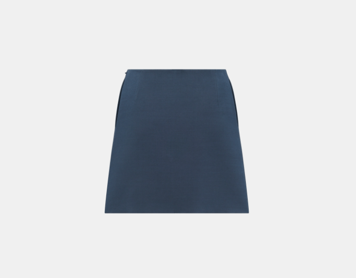 Dior o1w1db10925 421J45 Flared Mini Skirt in Blue Size 26" / US 2 / IT 38 - 2 Thumbnail