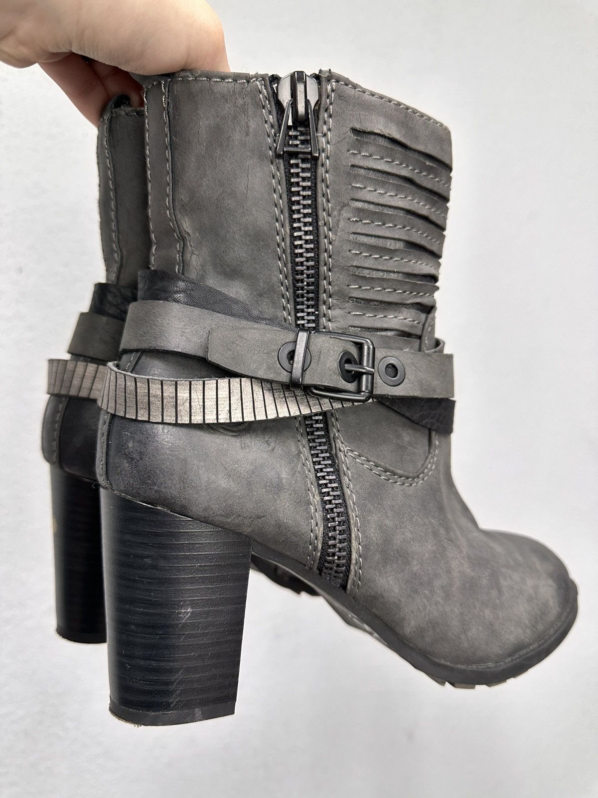 A.S.98 Wow😻VINTAGE HEELS BOOTS A.S. 98 STYLE GUIDI PAUL GAUTIER Size US 9 / IT 39 - 8 Thumbnail