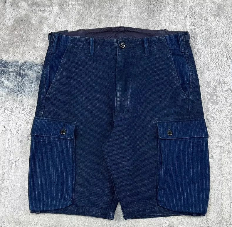 Neighborhood NEIGHBORHOOD 18SS Indigo Sashiko Shorts - dmc Size US 34 / EU 50 - 1 Thumbnail