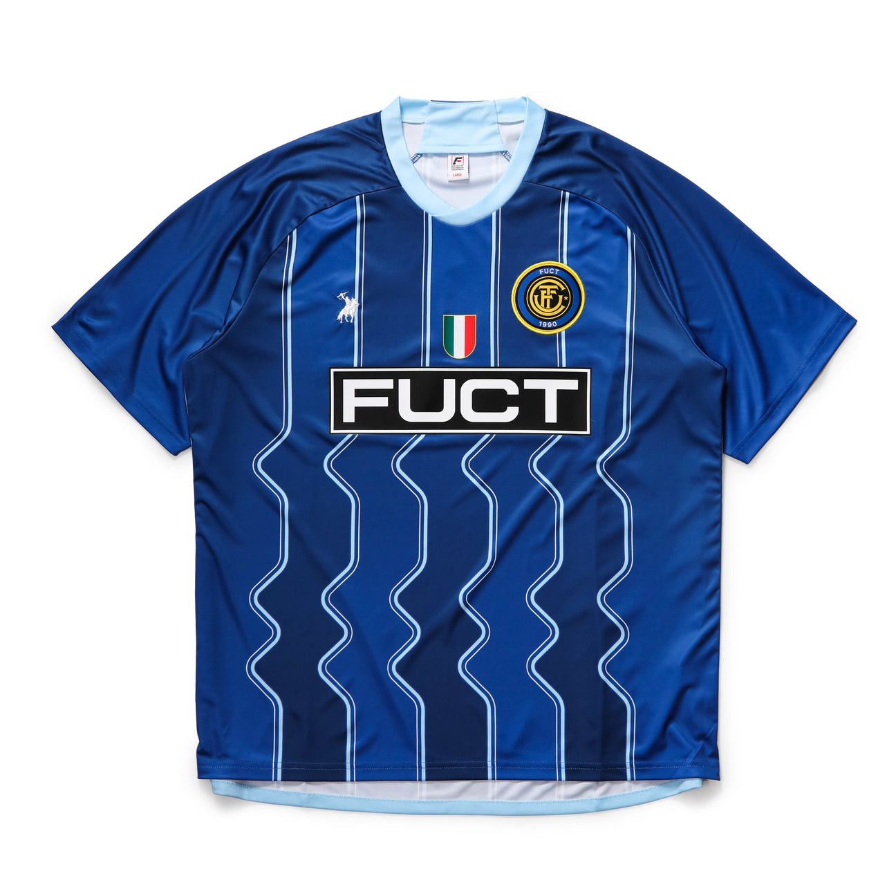 image of Fuct Futbol Soccer Jersey (Blue, Xl), Men's