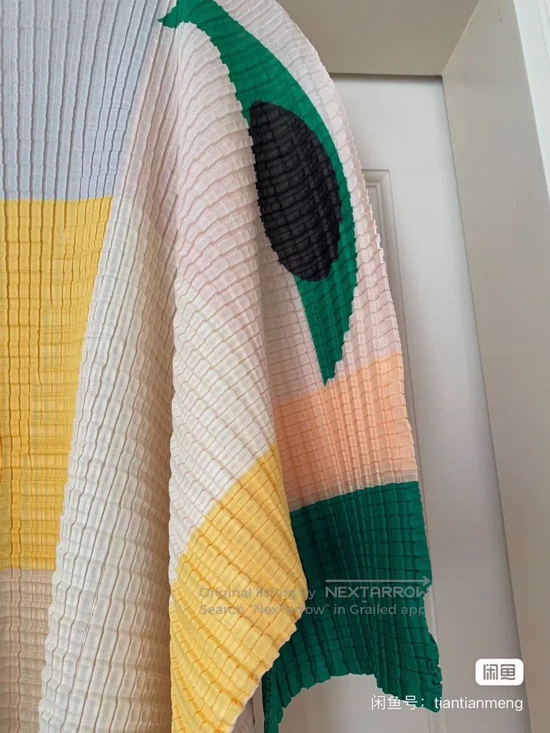 Issey Miyake Issey Miyake Color Block Coat Size L / US 10 / IT 46 - 3 Thumbnail