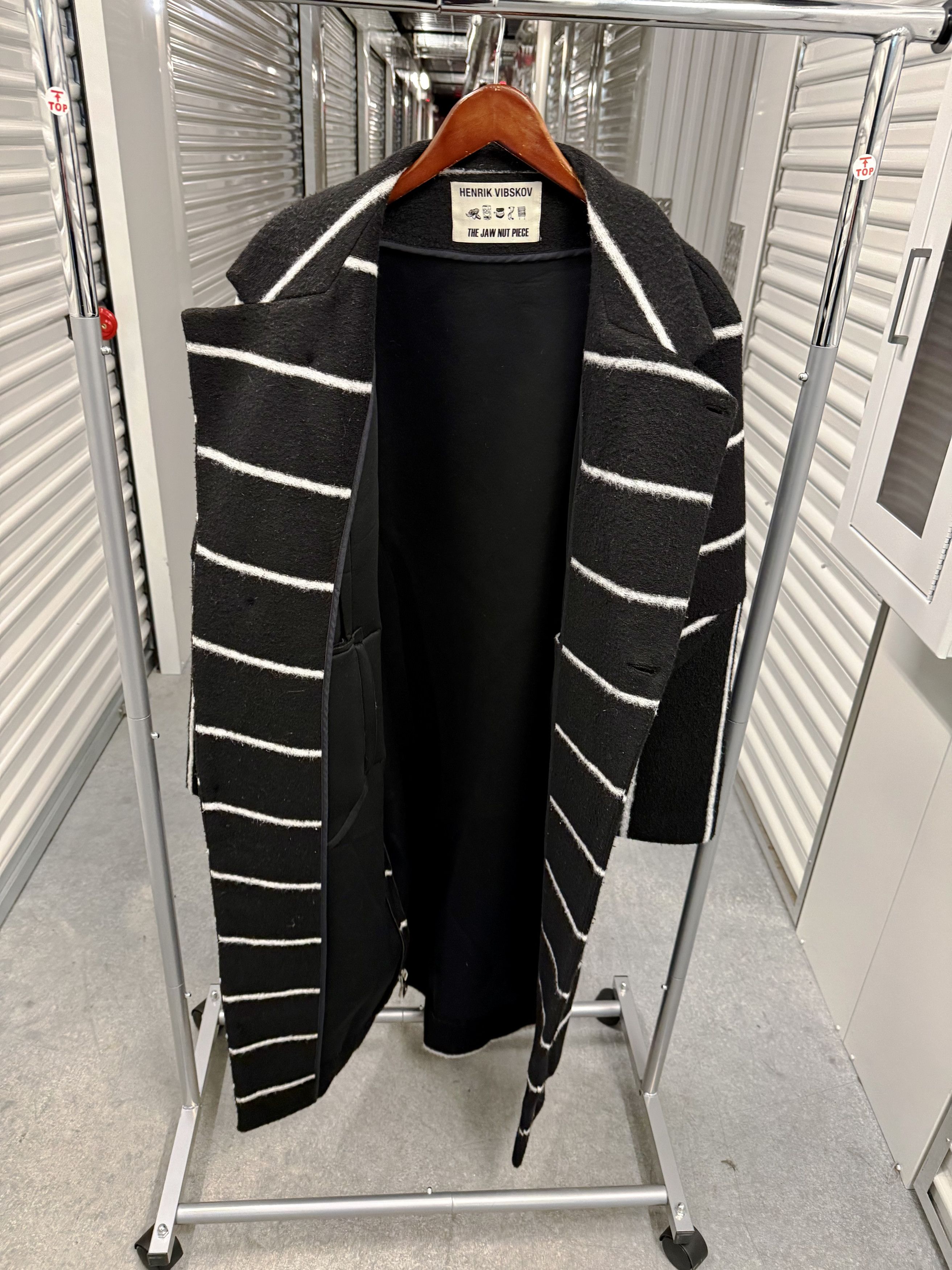 Henrik Vibskov Henrik Vibskov Striped Neoprene Coat sz M Size US M / EU 48-50 / 2 - 7 Thumbnail
