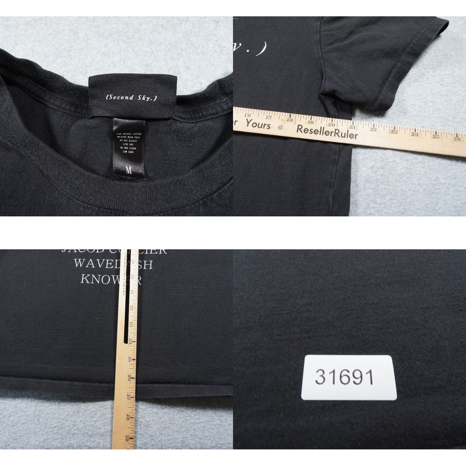 Vintage Porter Robinson Mens Medium Black Graphic Tee Second Sky EDM Shirt Size US M / EU 48-50 / 2 - 8 Thumbnail