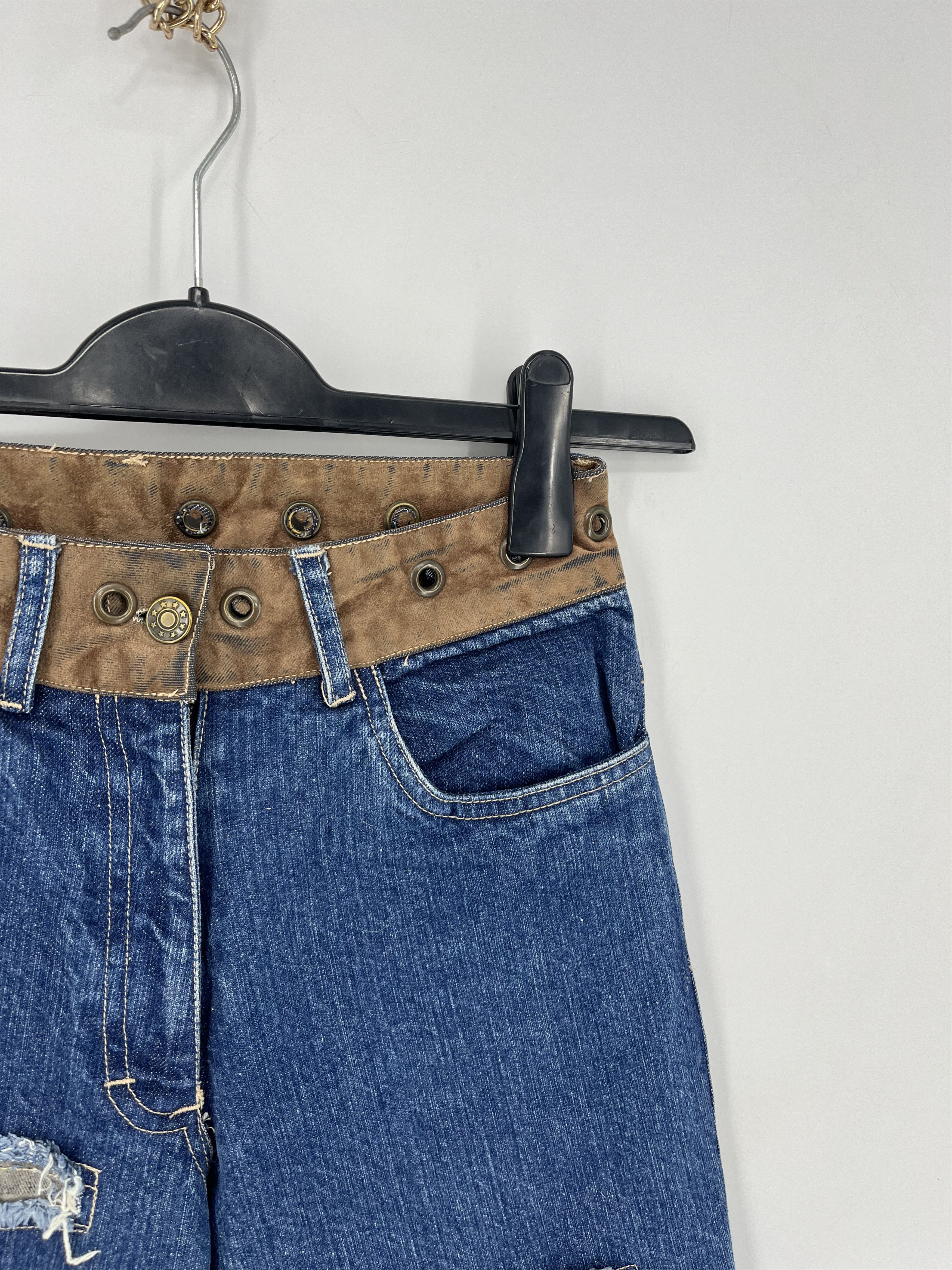 Other Vintage Custom Japanese Oririn Light Wash Style Flare Jeans Size 24" / US 00 / IT 34 - 4 Thumbnail
