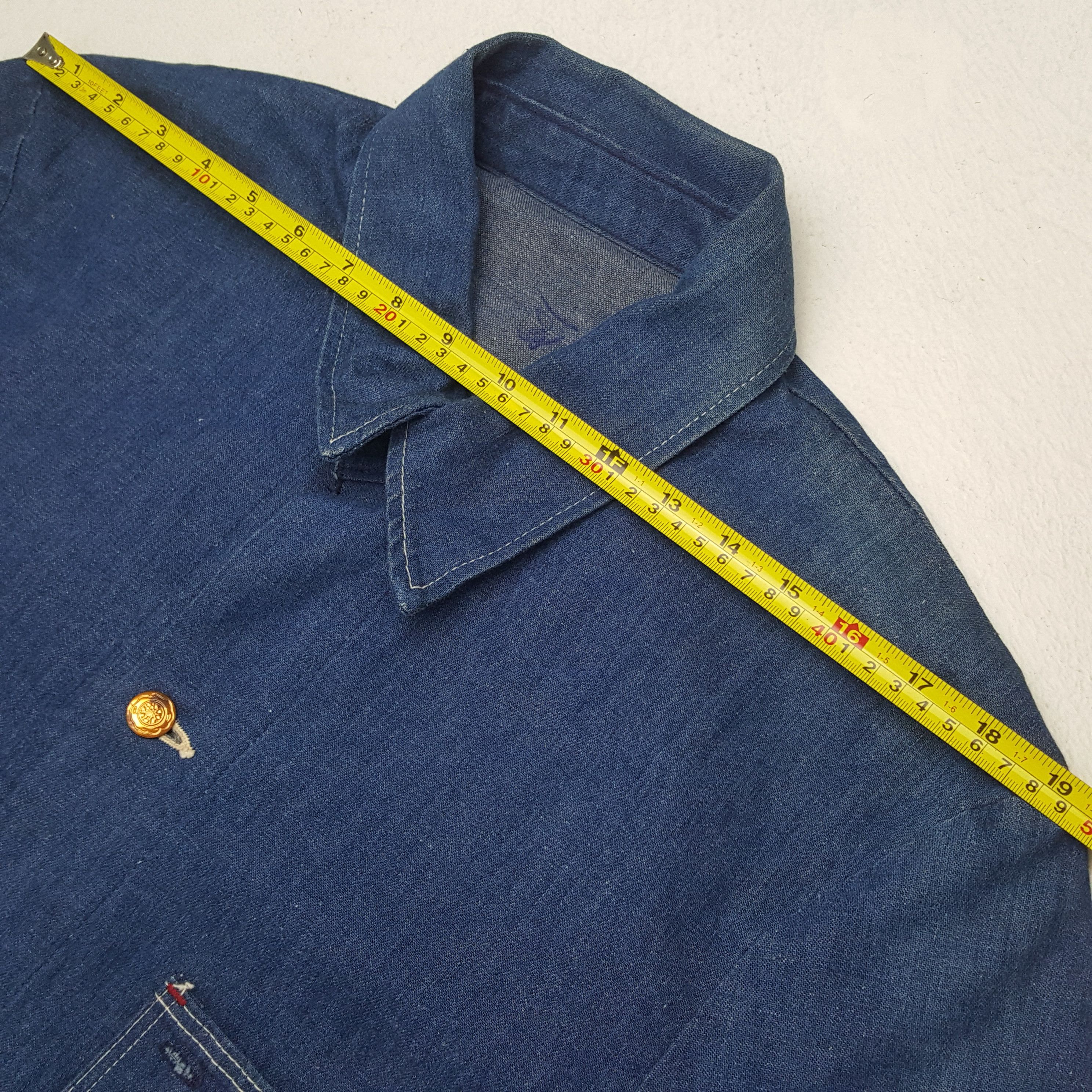 Vintage Streetwear Pocket Design Denim Jacket Style RR9 Size US L / EU 52-54 / 3 - 5 Thumbnail