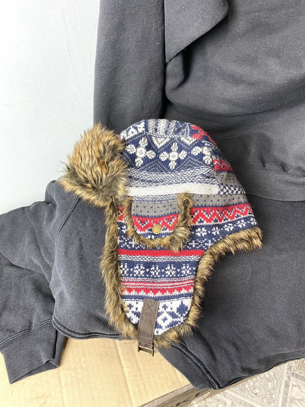 Vintage Vintage Alt Fuzzy Mohair Ushanka USSR Hat Balaclava Size ONE SIZE - 7 Thumbnail