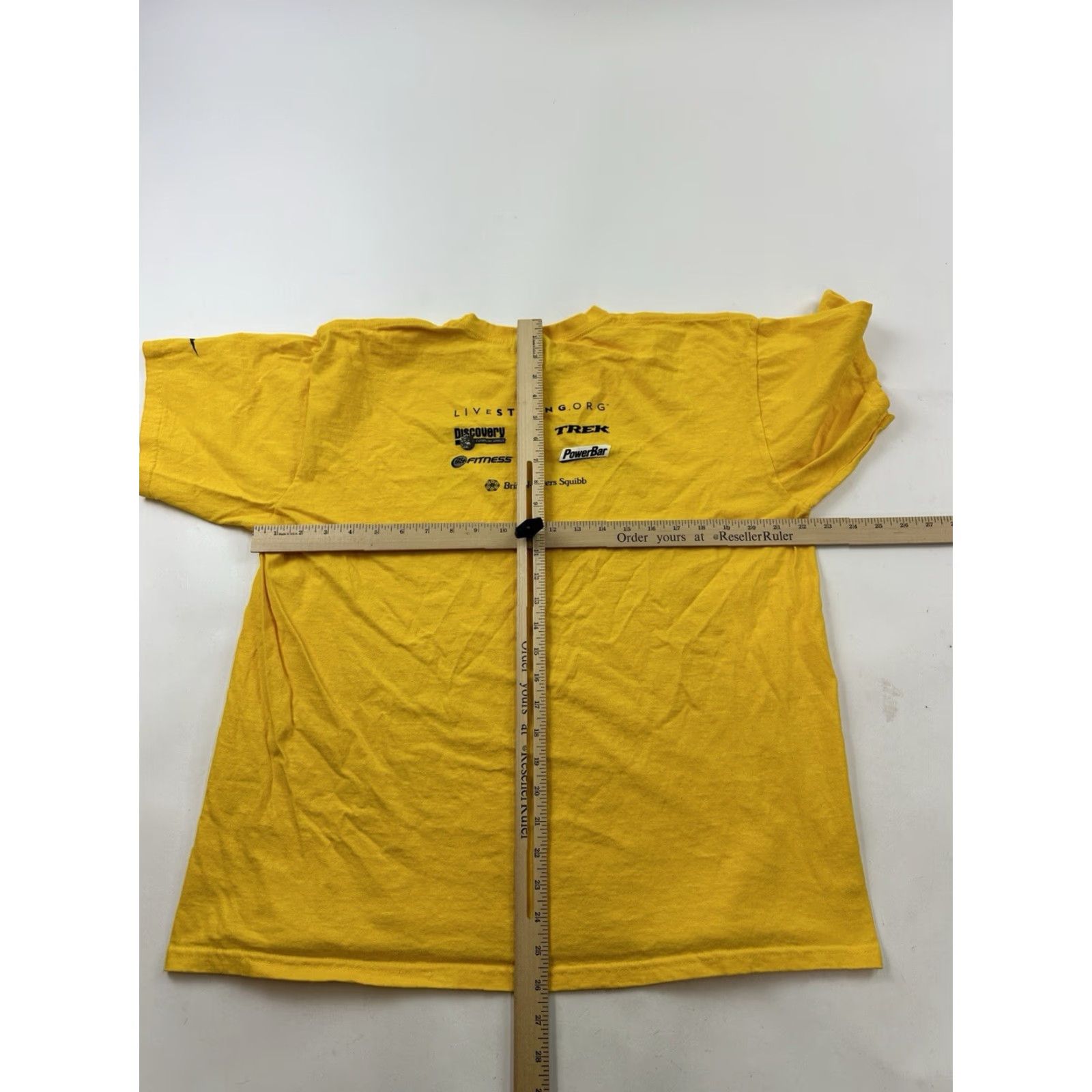 Nike Nike Shirt Mens L Yellow Short Sleeve Livestrong Cycling Portland 2005 Size US L / EU 52-54 / 3 - 7 Thumbnail