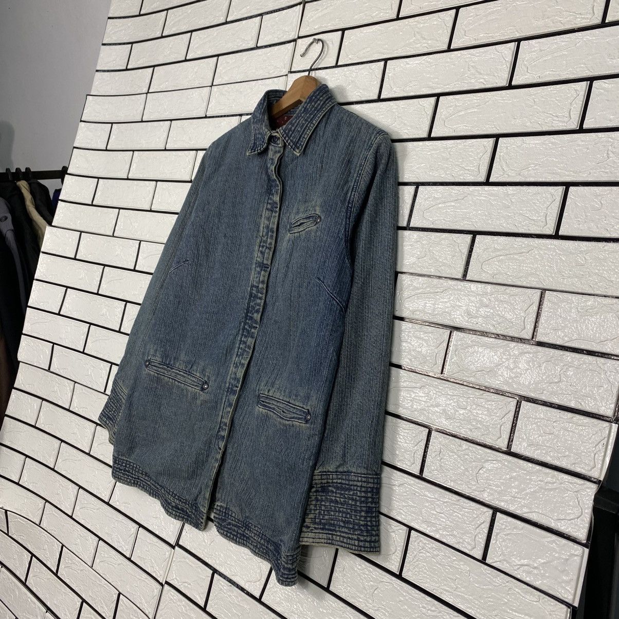 Japanese Brand 📌Vintage Denim Blanket Jacket Full Print Issey Miyake Size US M / EU 48-50 / 2 - 3 Thumbnail