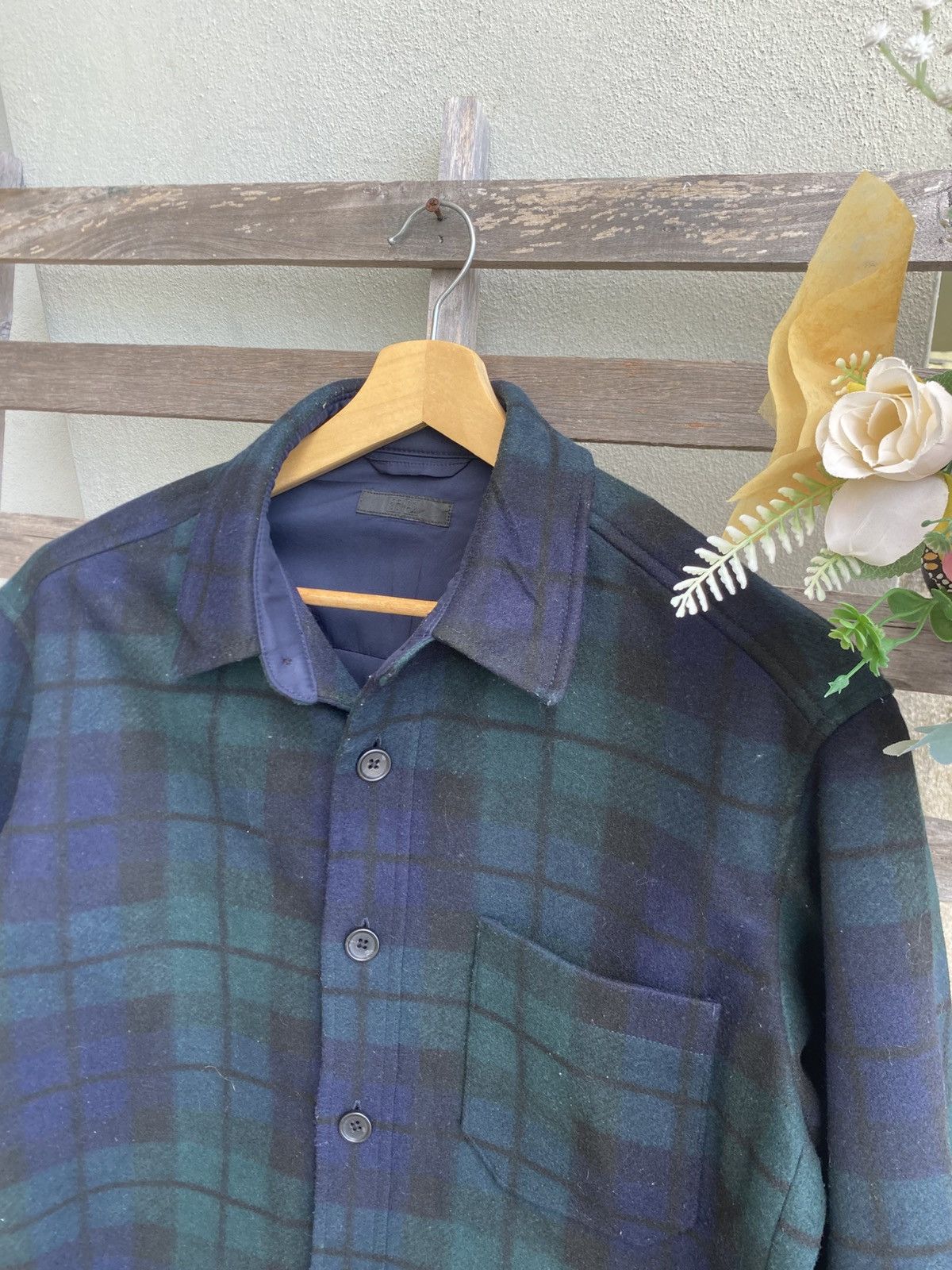 Uniqlo Japanese Brands Uniqlo Flannel Wool Shirt Jacket Size US L / EU 52-54 / 3 - 4 Thumbnail