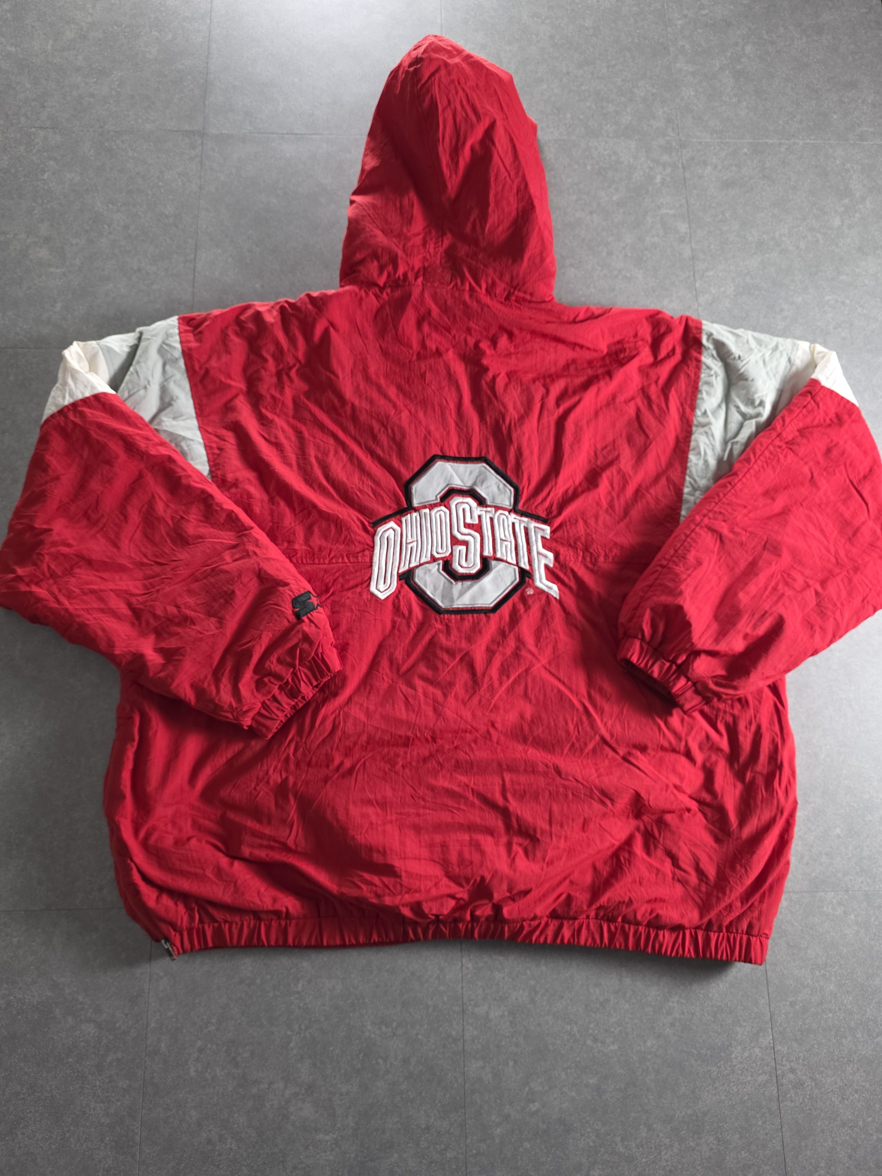 Starter Ohio State Buckeyes Starter Anorak Jacket Vintage Size US XL / EU 56 / 4 - 3 Thumbnail