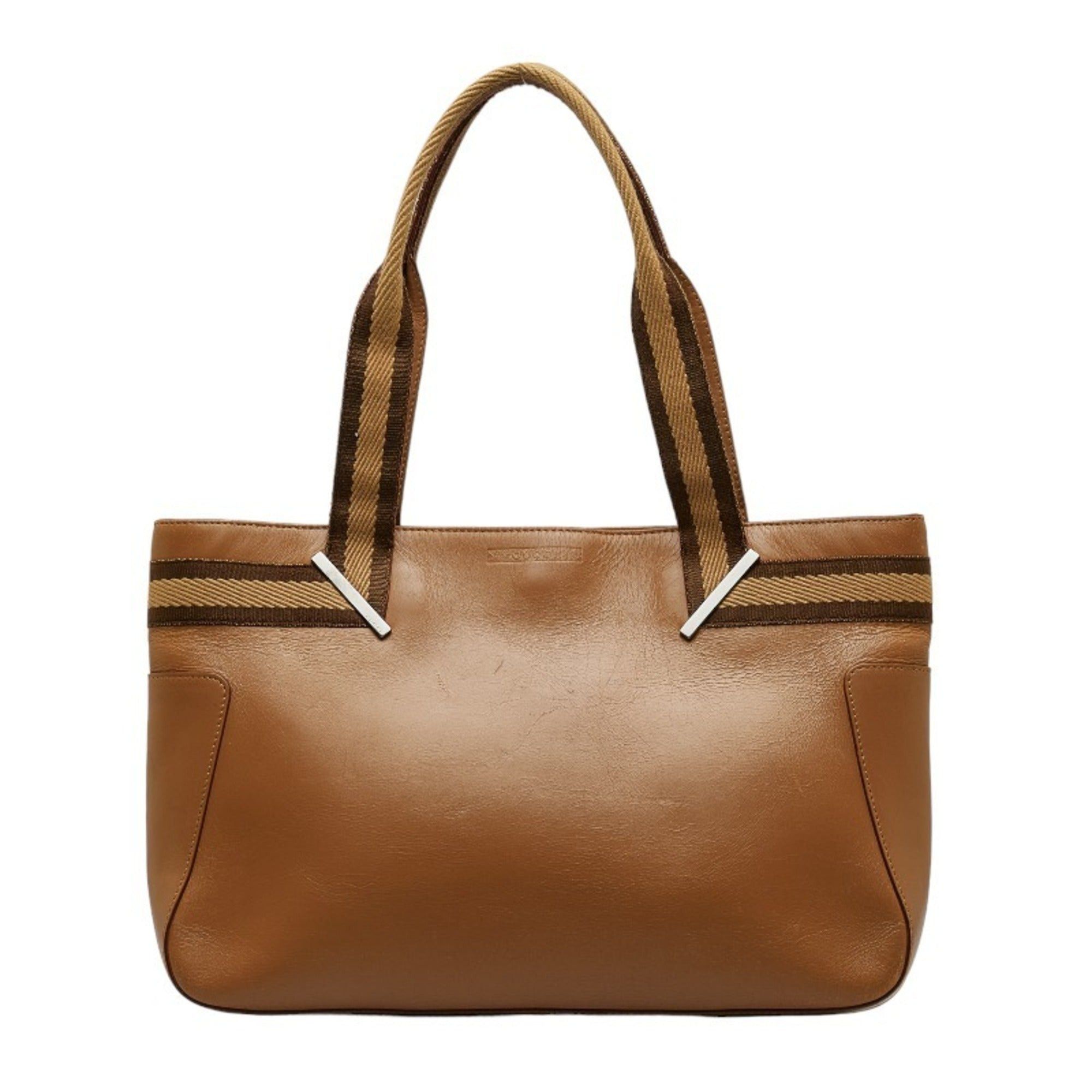 image of Gucci Handbag 002 1135 Brown Leather Ladies, Women's
