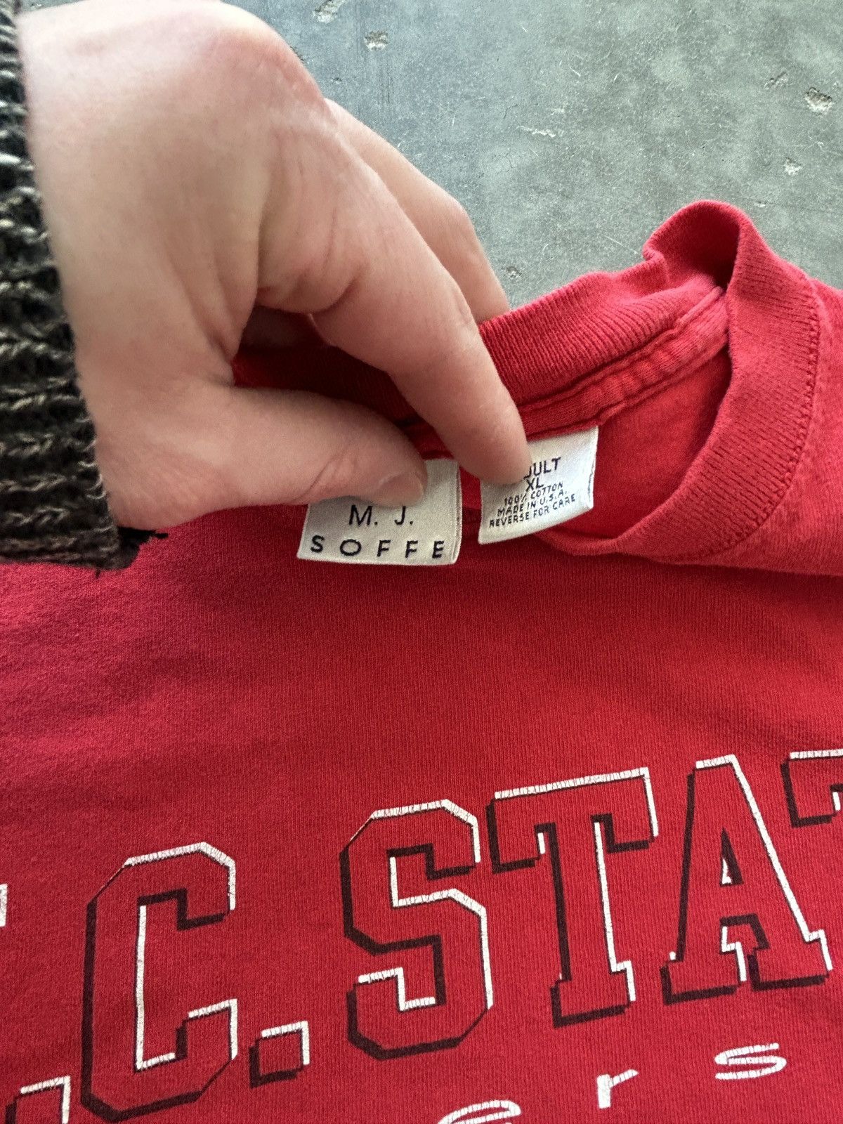 Soffe Vintage 90s NC State Graphic Tee Size US XL / EU 56 / 4 - 3 Thumbnail