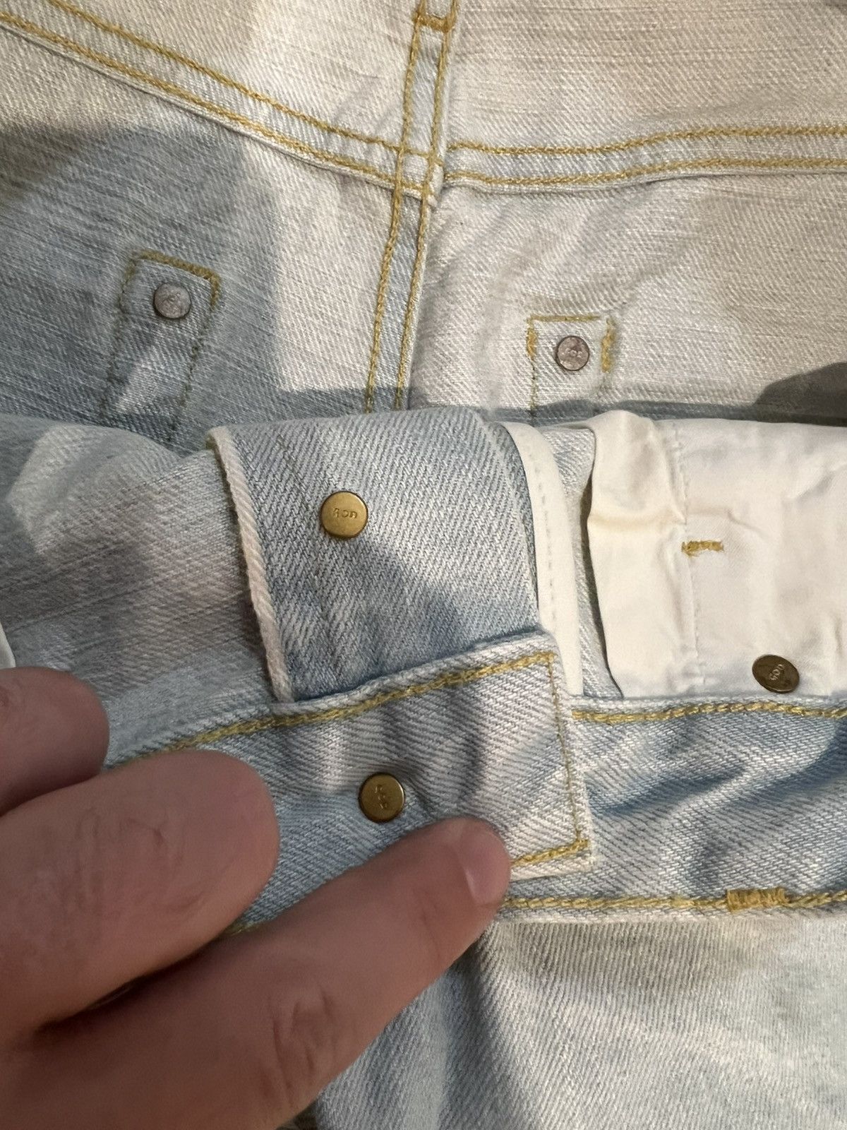 Fear of God Fear of God Blue Distressed Zipped Hem Slim Fit size 32 Size US 32 / EU 48 - 4 Thumbnail