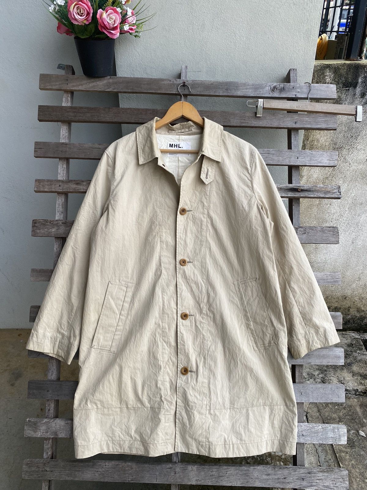 Margaret Howell Vintage Margaret Howell Trench Coat Jacket Size L / US 10 / IT 46 - 2 Thumbnail