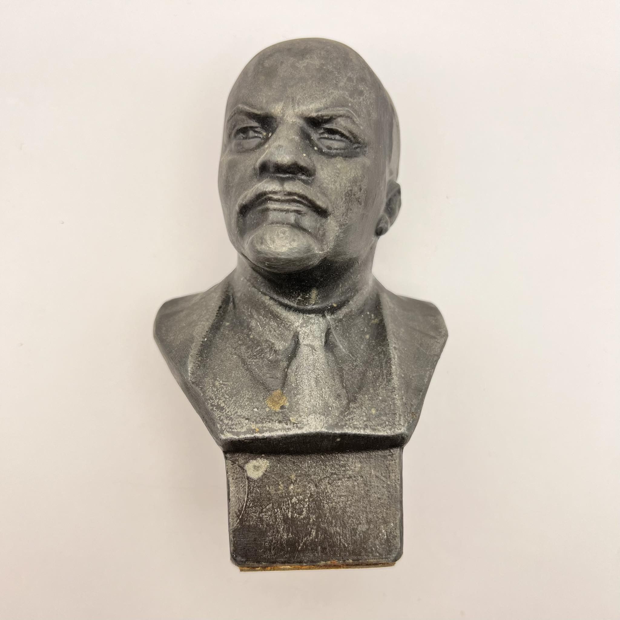 Vintage VINTAGE Cast Metal Lenin Bust FigureRussian Communist Leader Size ONE SIZE - 7 Thumbnail