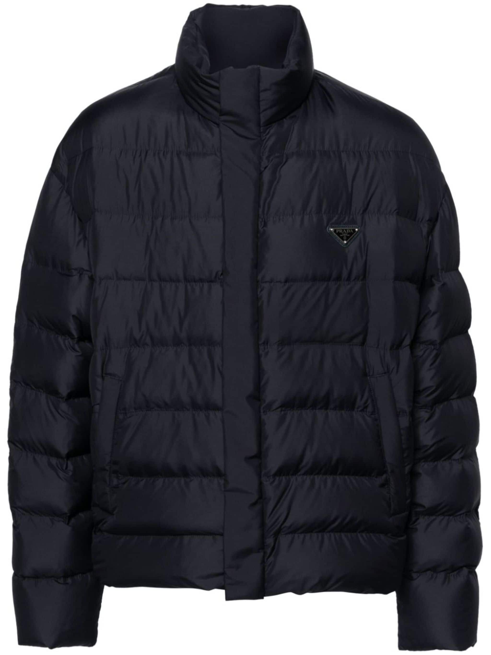 o1mt1gz0925 Triangle-Logo Puffer Jacket in Blue