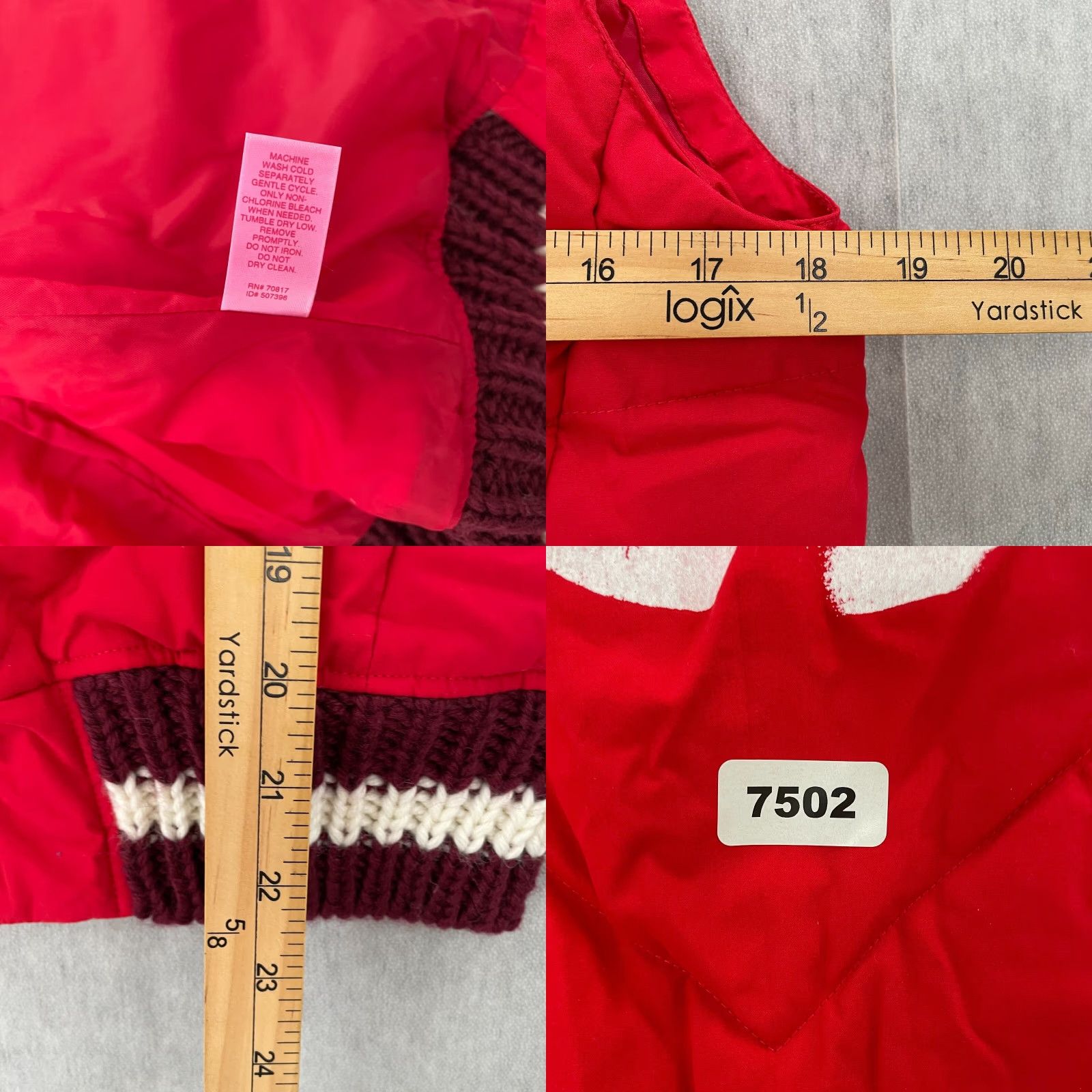 Victoria's Secret Victoria's Secret PINK Womens Vest XS/S Down Insulated Zip Puffer Love Red Casual Winter Size XS / US 0-2 / IT 36-38 - 8 Thumbnail