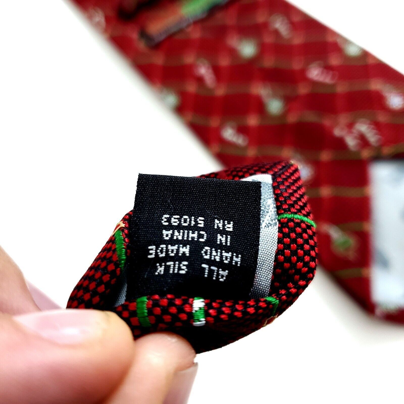 Vintage Hallmark Holiday Traditions Christmas Woven Plaid Red Green Size ONE SIZE - 4 Thumbnail