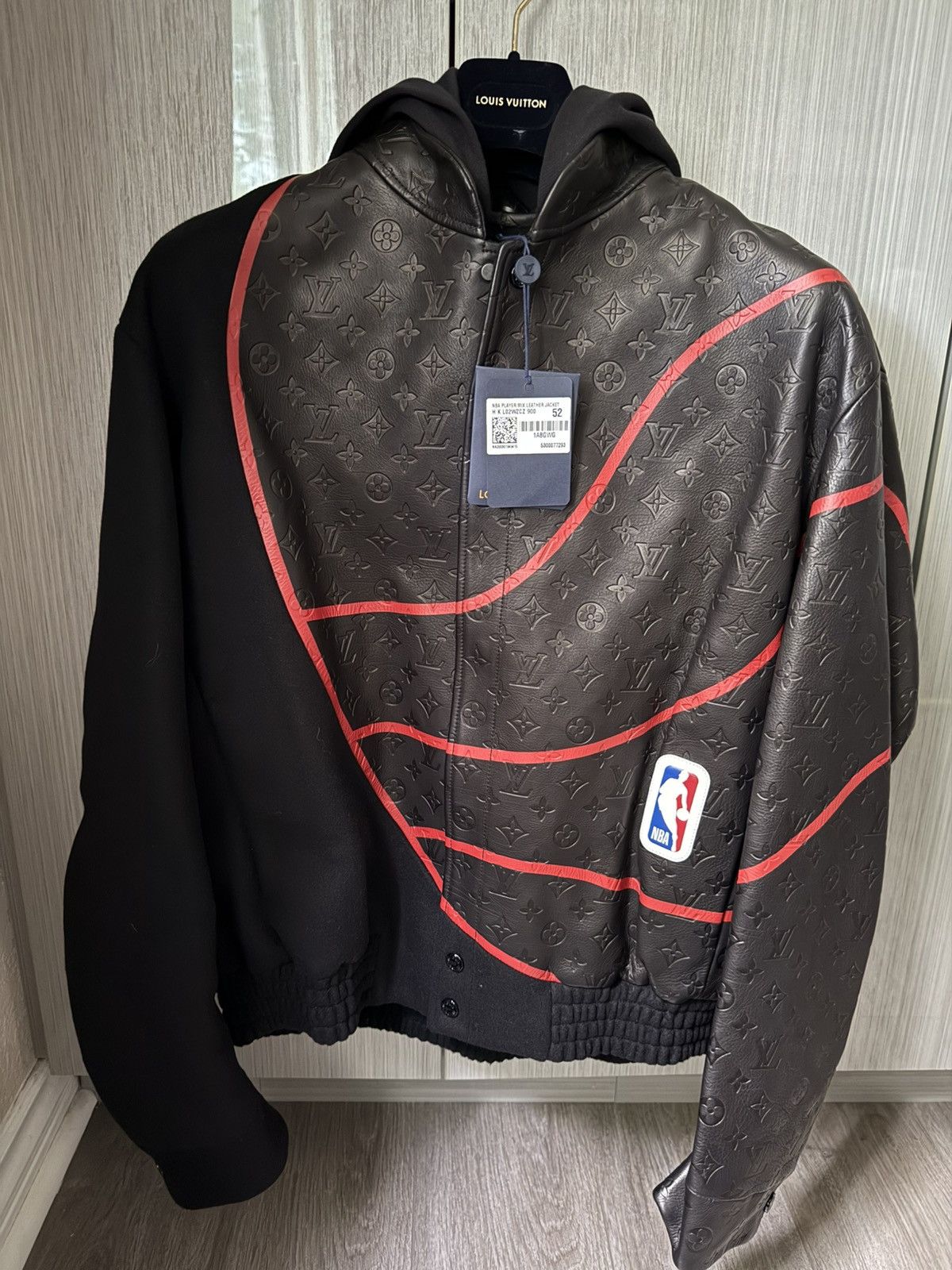 Louis Vuitton Louis Vuitton NBA Wool Leather Monogram Jacket Size US L / EU 52-54 / 3 - 1 Thumbnail