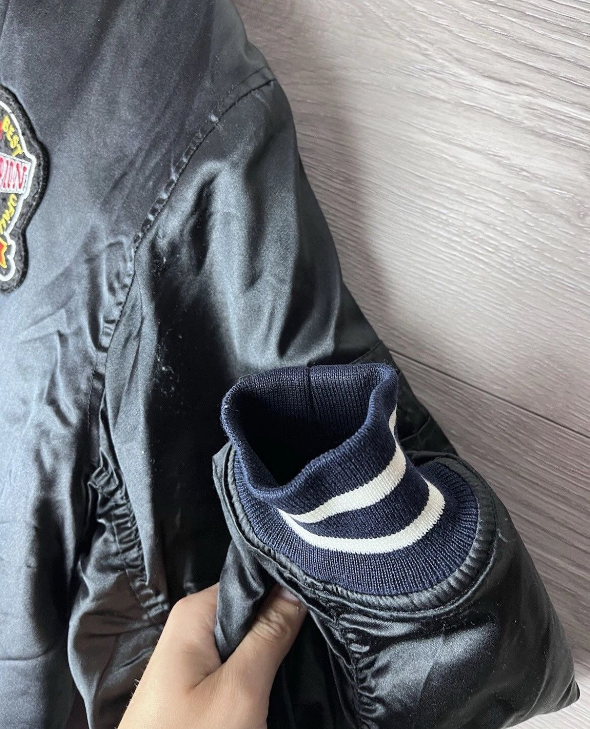 Japanese Brand Vintage bomber MA-1 CHAMPION AMERICAN Y2K retro men’s size M Size US M / EU 48-50 / 2 - 4 Thumbnail