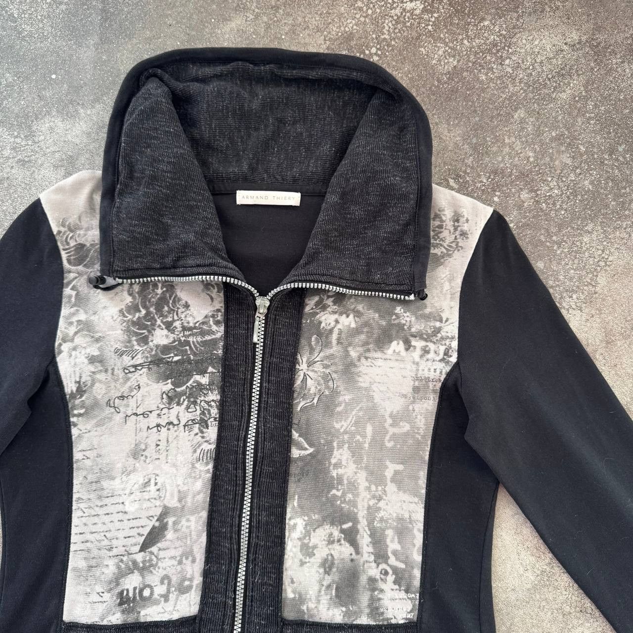 If Six Was Nine Avant Garde Zip Long Sleeve Top (Cop Copine Style) Size L / US 10 / IT 46 - 5 Thumbnail