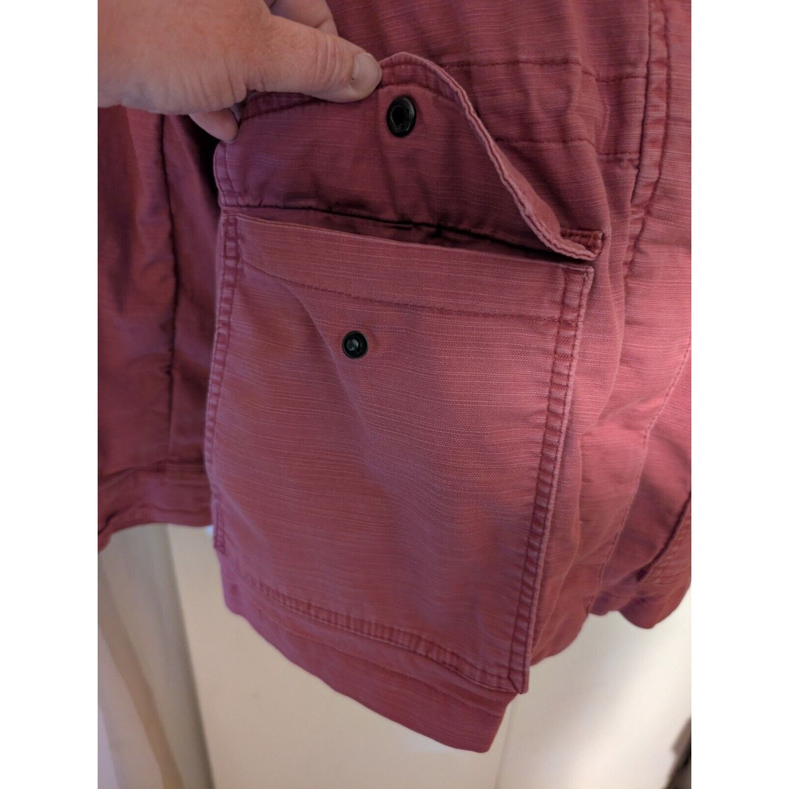 Lands' End Lands End Womens Small Red Full Zip Jacket Hideaway Hood Size S / US 4 / IT 40 - 2 Thumbnail