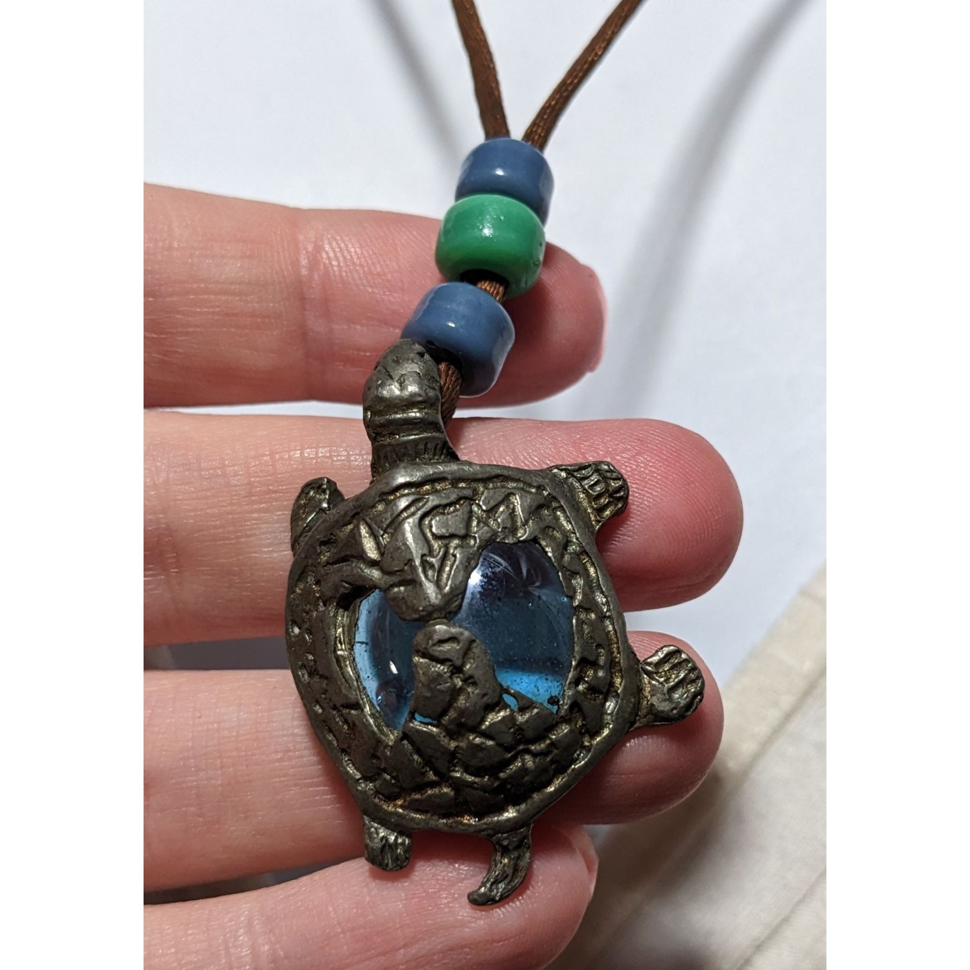 Other Blue Glass Turtle Necklace Size ONE SIZE - 7 Thumbnail