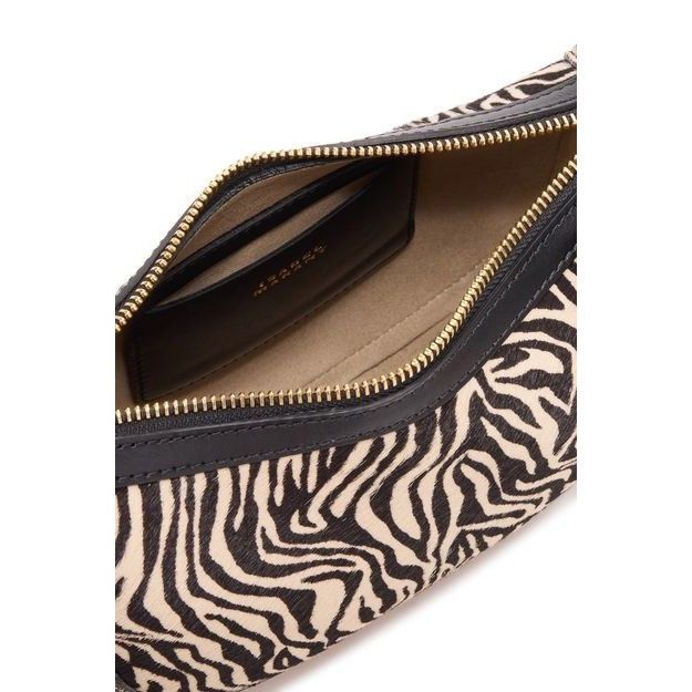 Isabel Marant ISABEL MARANT Oskan Moon Zebra Leather Shoulder Bag New & Au Size ONE SIZE - 4 Thumbnail