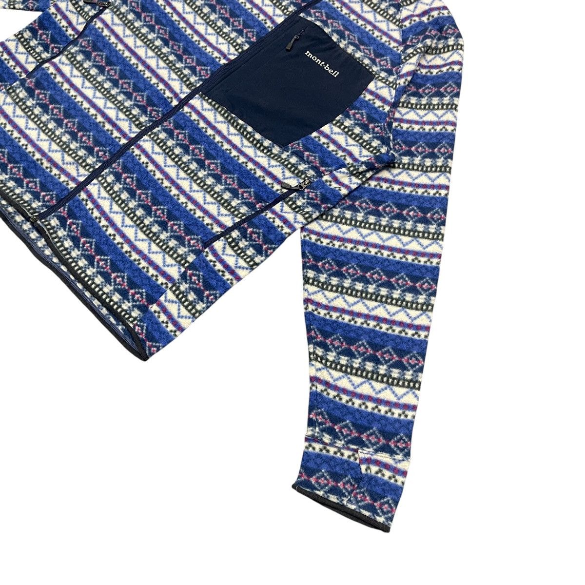 Montbell Vintage Mont-Bell Climaplus100 Print Fleece Sherpa Jacket Size US L / EU 52-54 / 3 - 12 Thumbnail