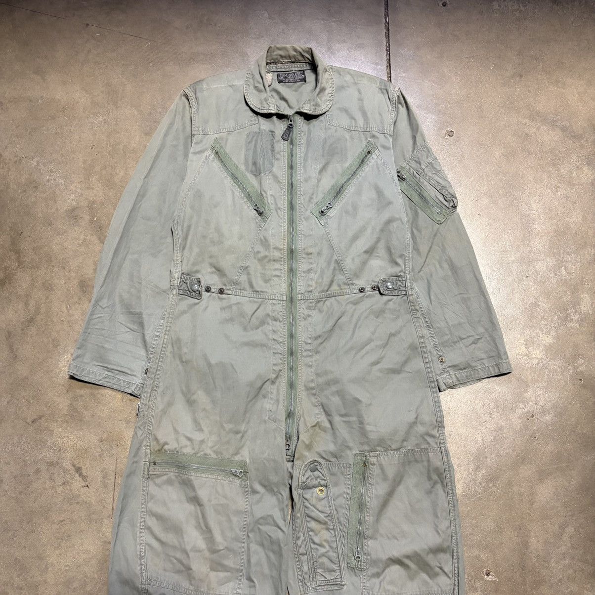 Vintage Vintage K2B Military Flight Suit Vietnam Repaired Crown 50s Size US 34 / EU 50 - 1 Thumbnail