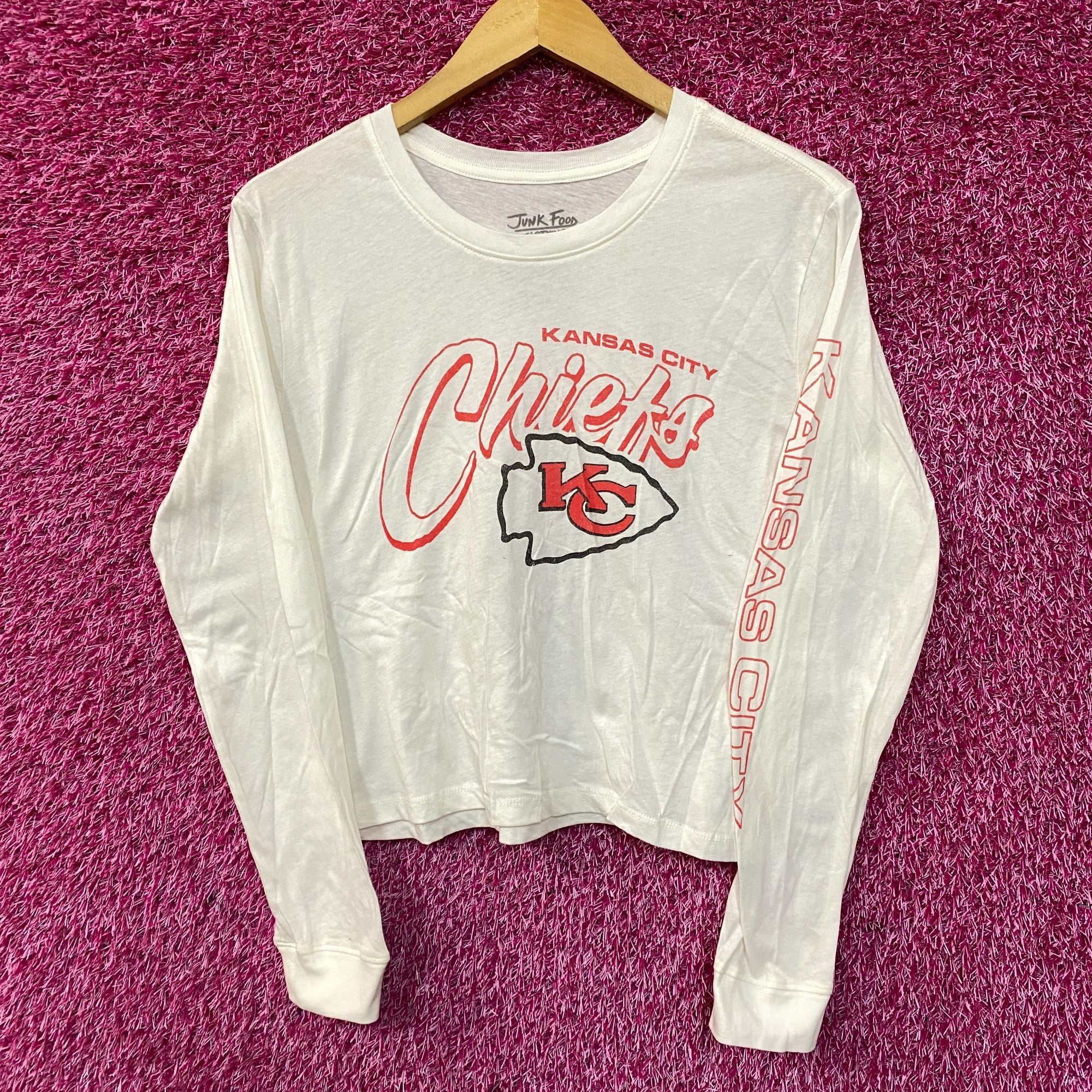 Junk Food Junk Food NFL Kansas City Chiefs Long Sleeve Cropped T-Shirt Size XS / US 0-2 / IT 36-38 - 1 Thumbnail