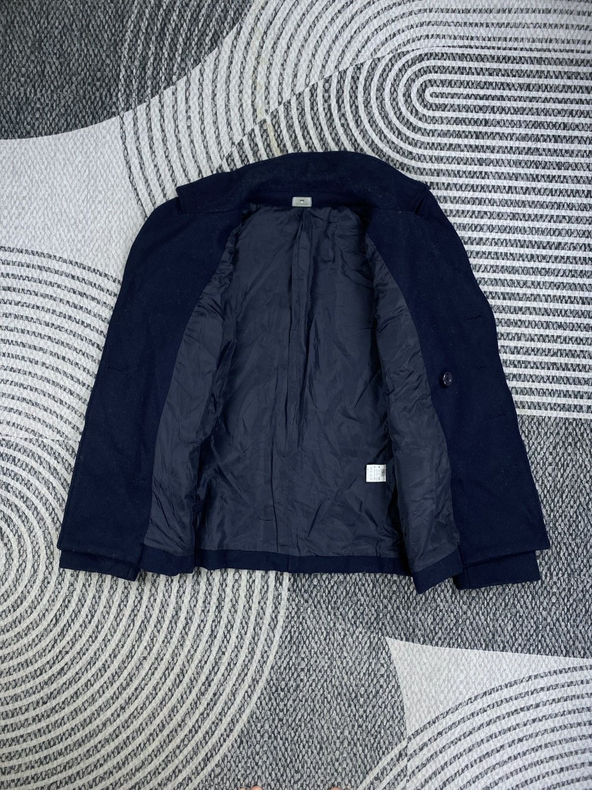 Porter Vintage QATP Porter Company Navy Wool Blend Peacoat Jacket Size US M / EU 48-50 / 2 - 6 Thumbnail