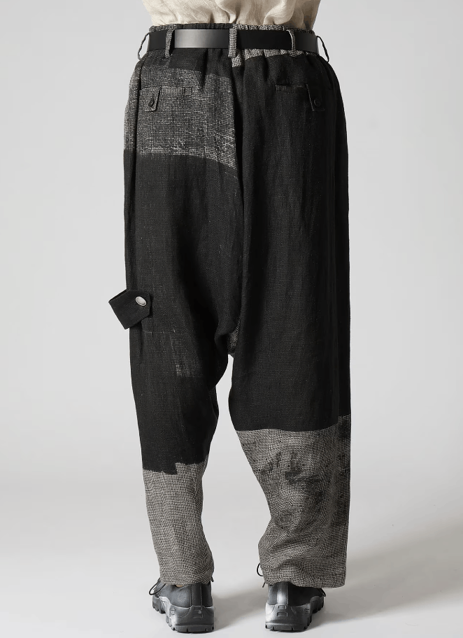 Yohji Yamamoto Yohji Yamamoto Pour Homme - SQUARE PATTERN SAROUEL PANTS Size US 32 / EU 48 - 10 Thumbnail