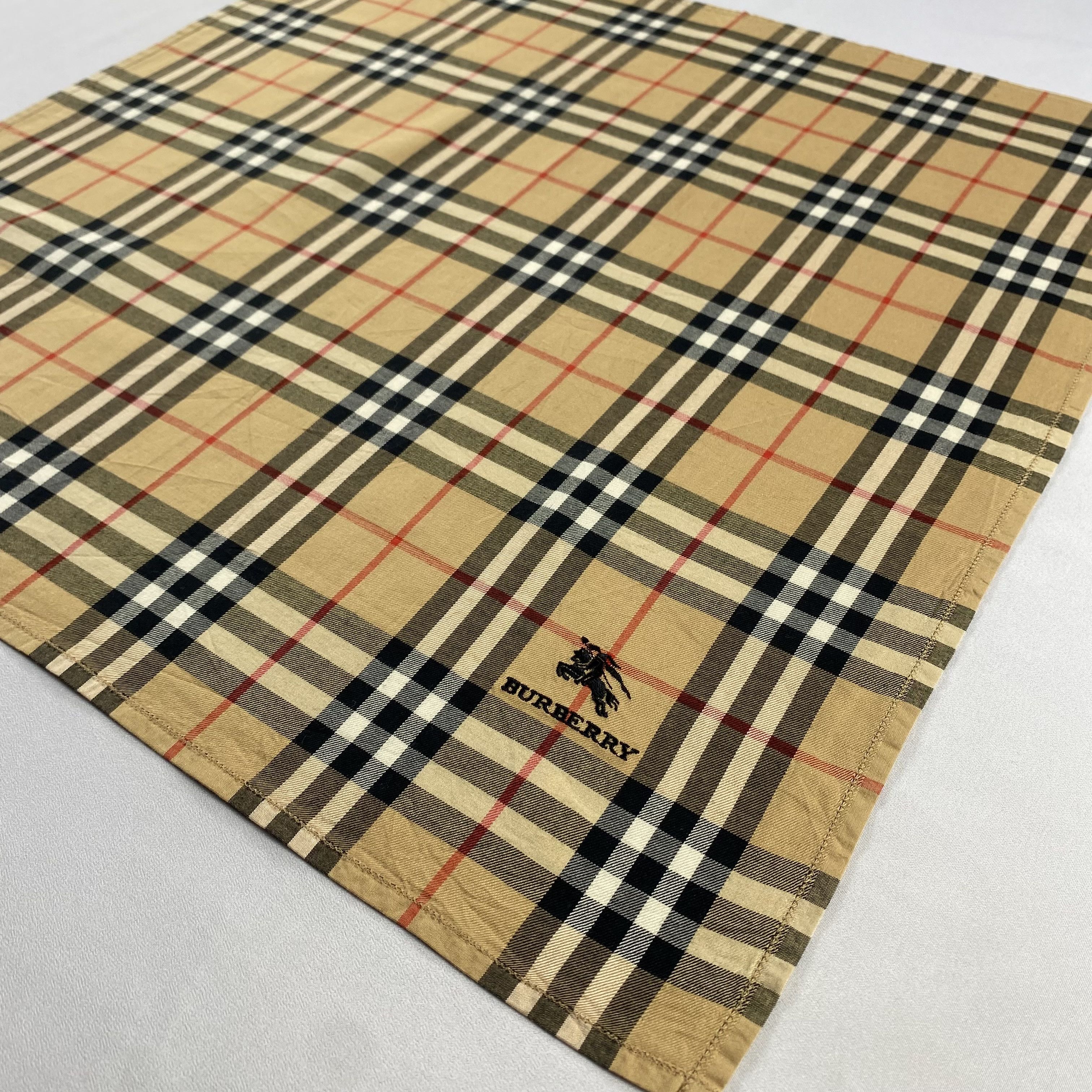 Burberry × Vintage Burberry Handkerchief / Neckerchief / Bandana-P1329 Size ONE SIZE - 2 Thumbnail