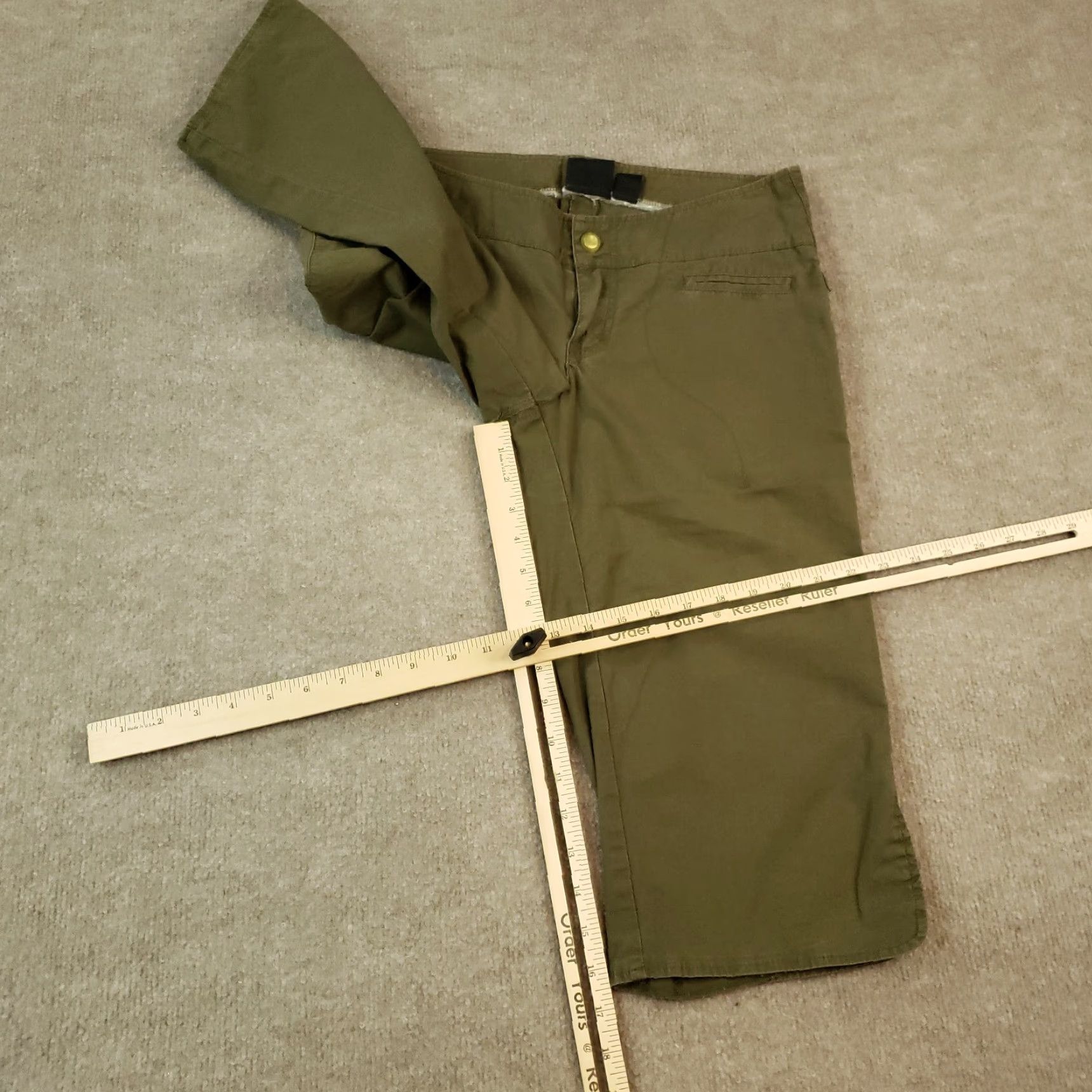 Helly Hansen Helly Hansen Womens Cropped Stretch Jeans, Green, Extra Small, Regular Fit, Mid Rise Size 26" / US 2 / IT 38 - 2 Thumbnail