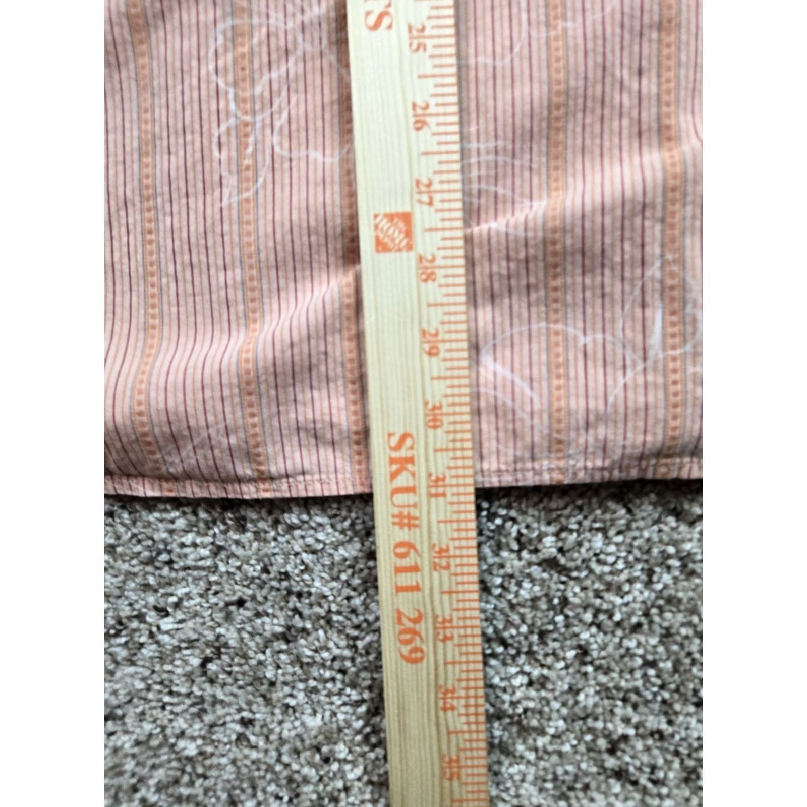 Tommy Bahama Tommy Bahama Shirt Medium Orange Striped Floral Long Sleeve Cotton Button Up Shirt Mens Size US M / EU 48-50 / 2 - 7 Thumbnail