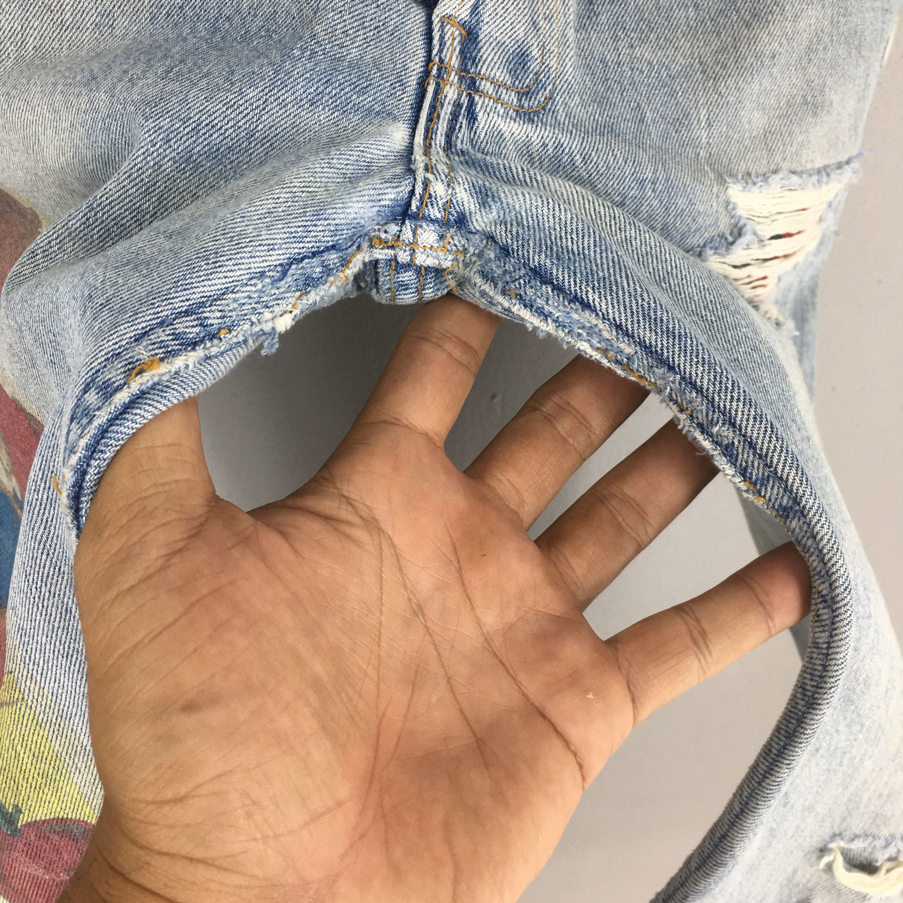 Levi's ize 30x31 Vintage 90s Levi's 501 Distressed Faded Jeans S263 Size US 30 / EU 46 - 5 Thumbnail