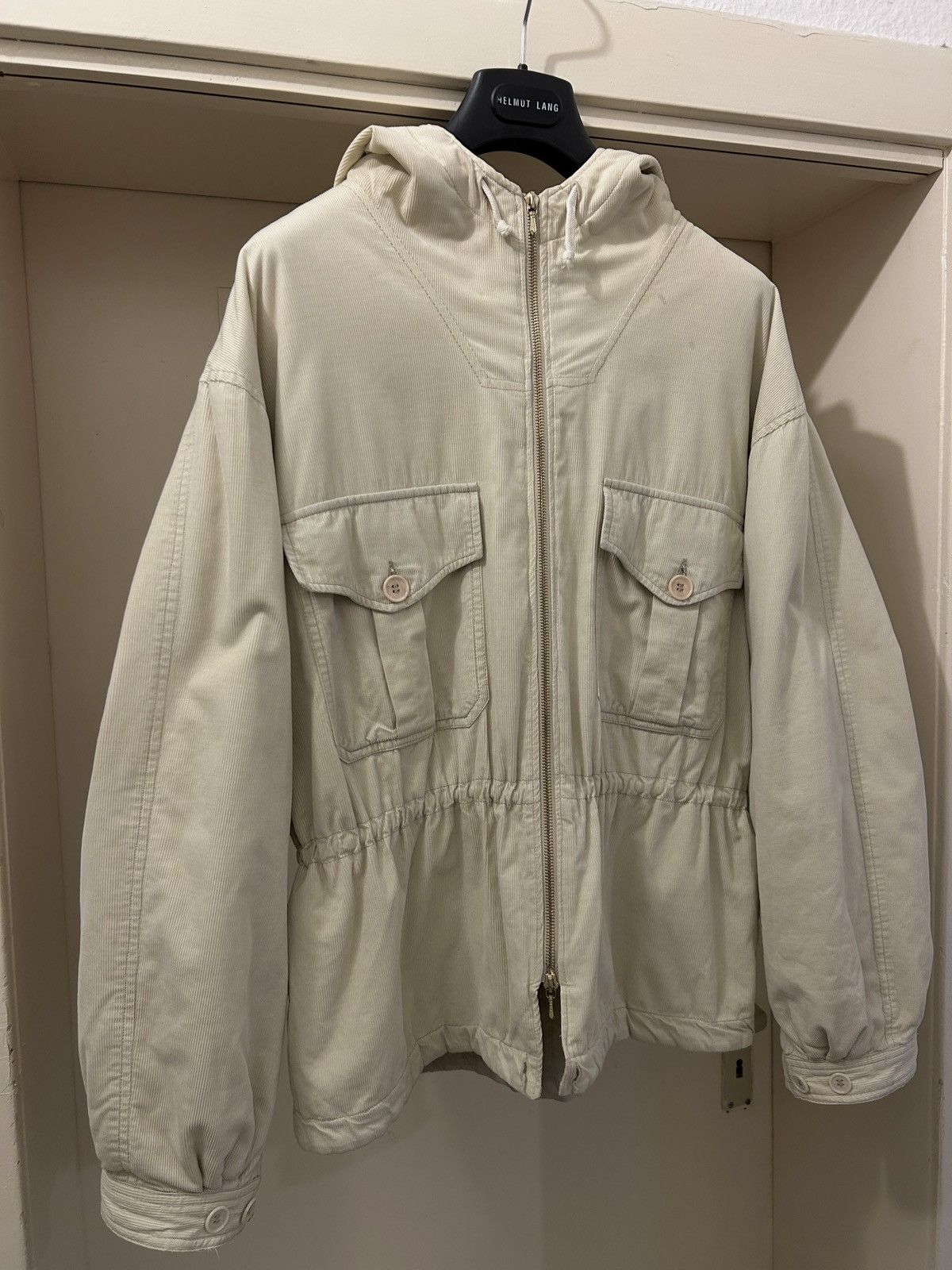 Helmut Lang Helmut Lang 1997 cord hooded utility jacket Size US M / EU 48-50 / 2 - 8 Thumbnail