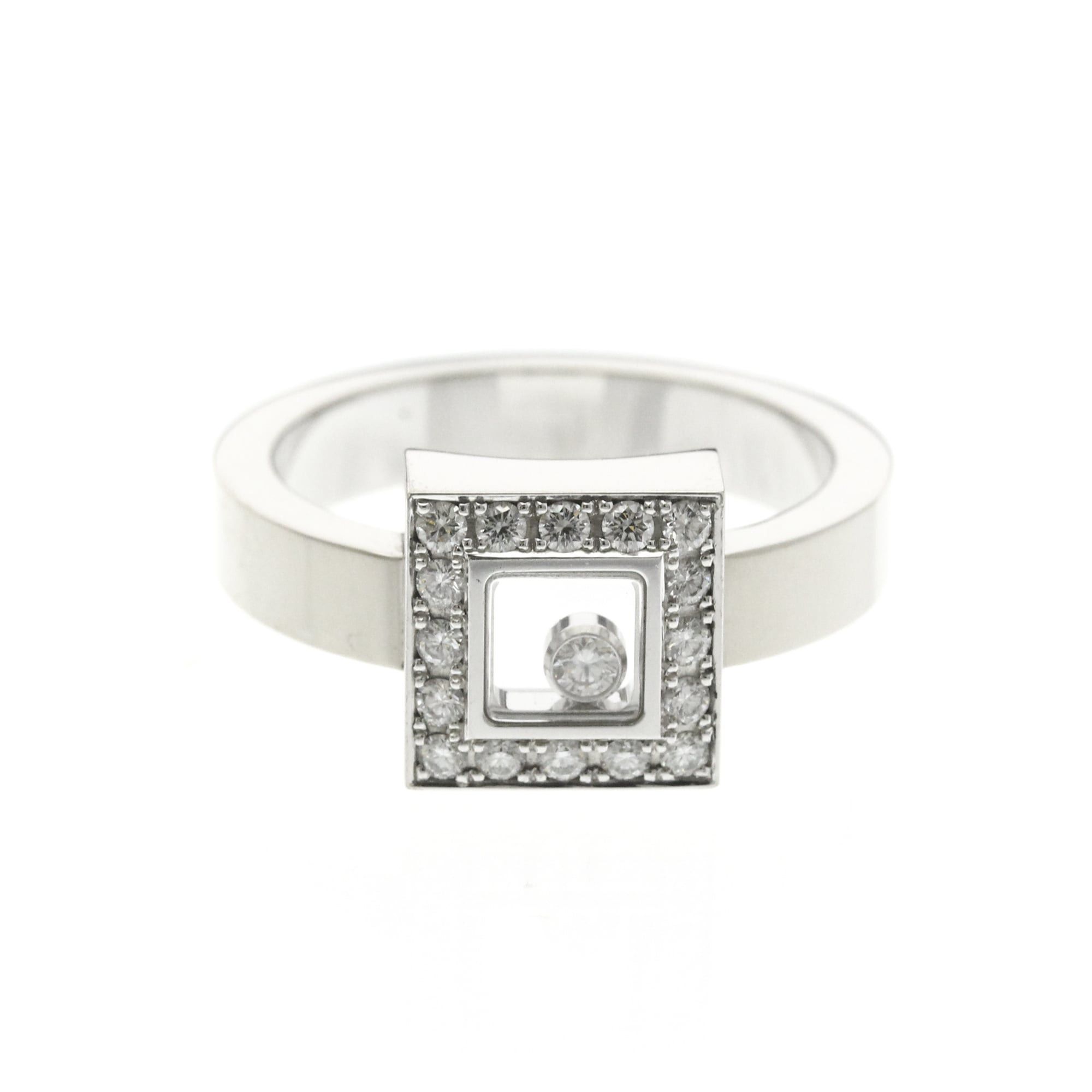 Chopard Chopard Happy Diamonds Ring 82/2896 White Gold (18K) Fashion Diamond Band Ring Silver Size ONE SIZE - 1 Thumbnail