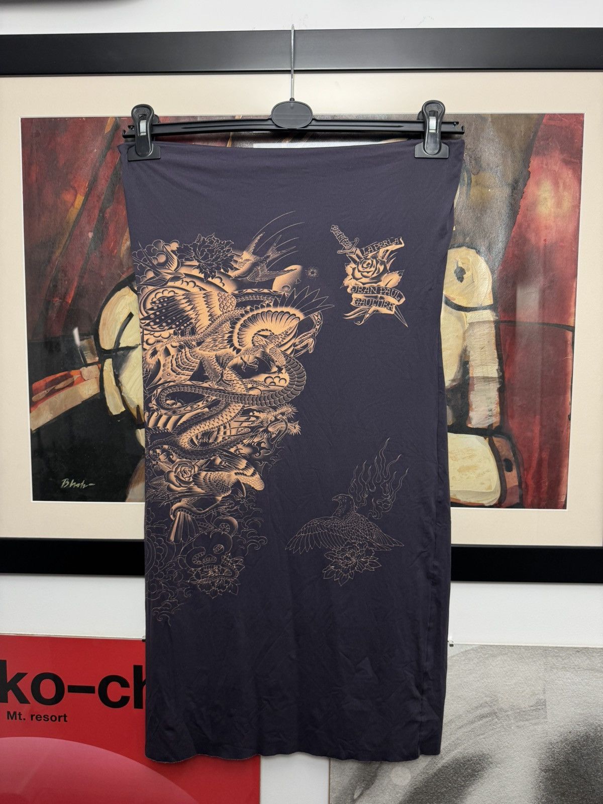 Jean Paul Gaultier JPG La Perla Skirt Vintage Archive Tattoo