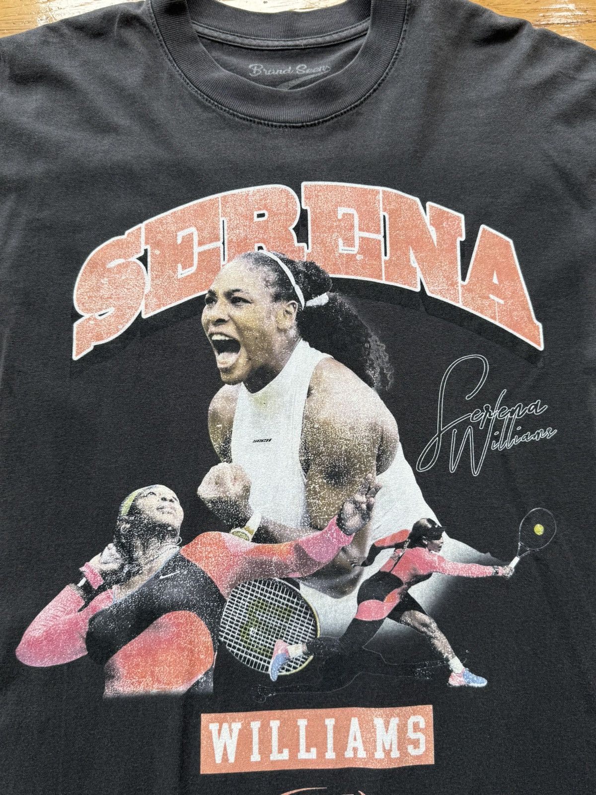 brand seen serena williams vintage t shirt Tops