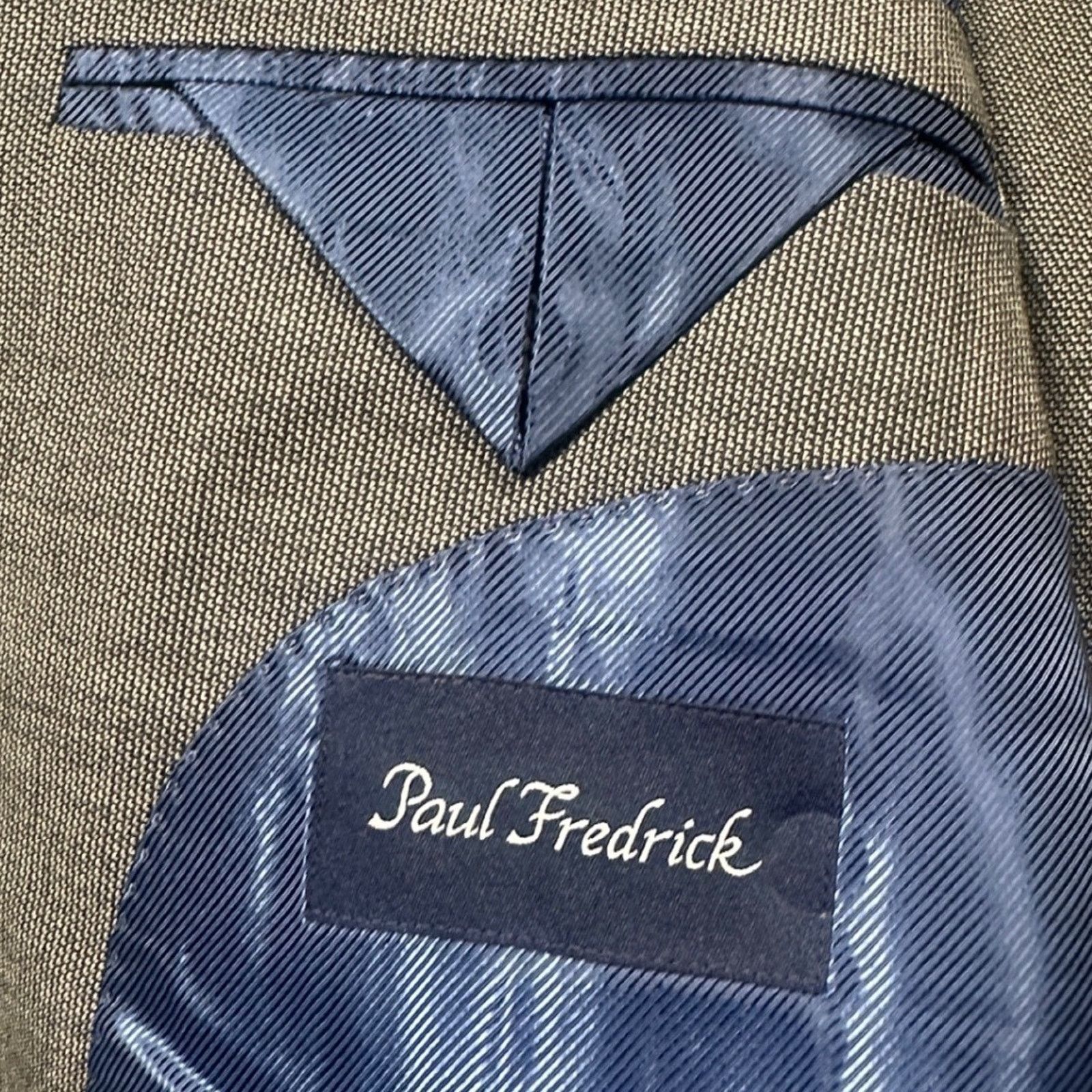 Paul Fredrick Paul Fredrick Suit Mens 48XL Grey Wool Cashmere 3-Piece Size 48L - 7 Thumbnail