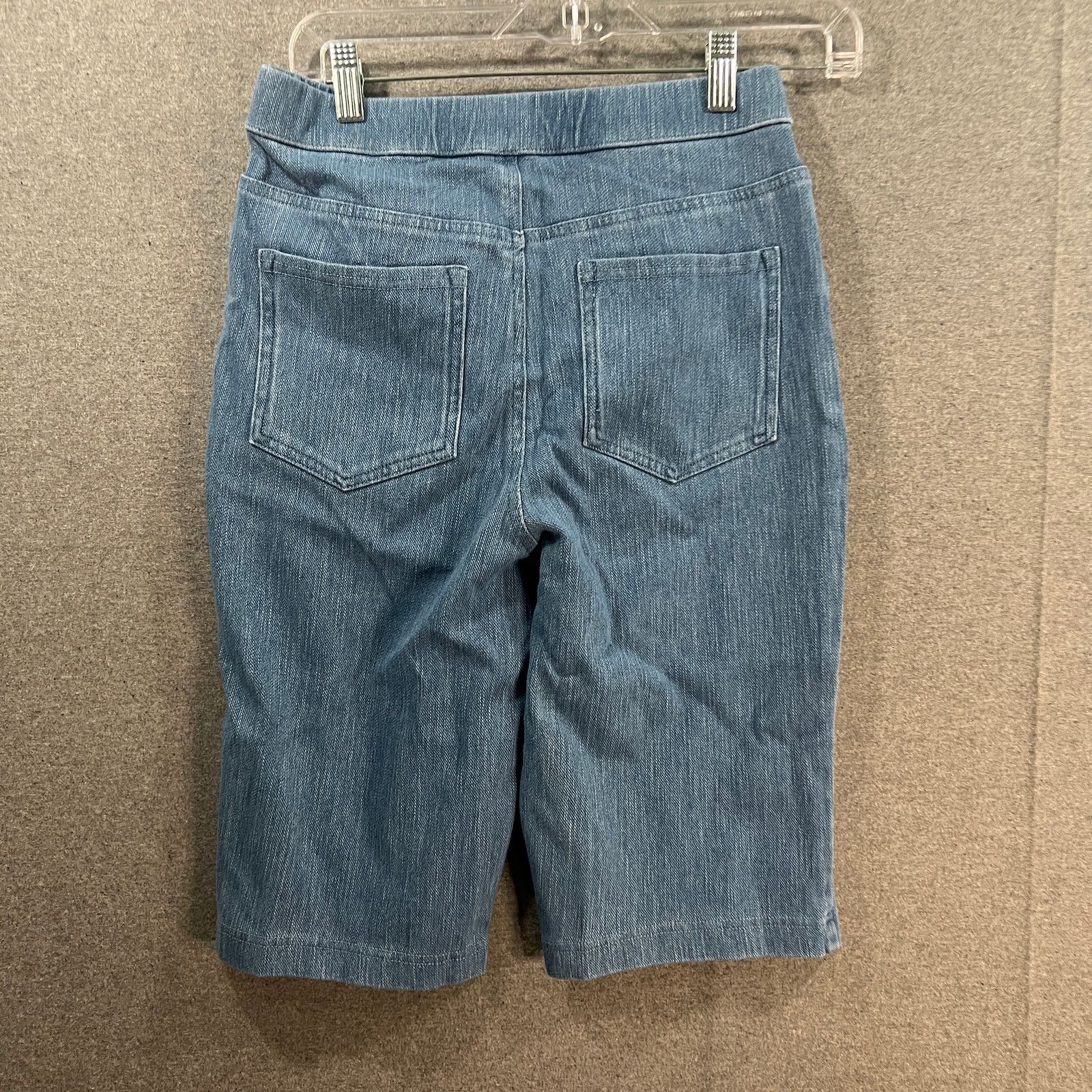 Other Isaac Mizrahi Live! Tall Knit Denim Pull On Bermuda Size 26" / US 2 / IT 38 - 2 Thumbnail