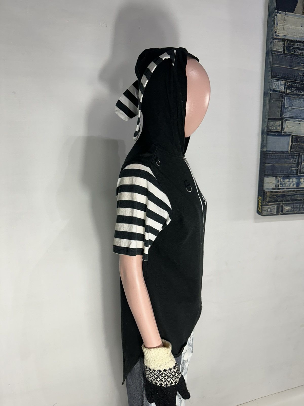Japanese Brand Deorart Punk Bondage Bunny Hooded Zip Tshirt Size L / US 10 / IT 46 - 13 Thumbnail