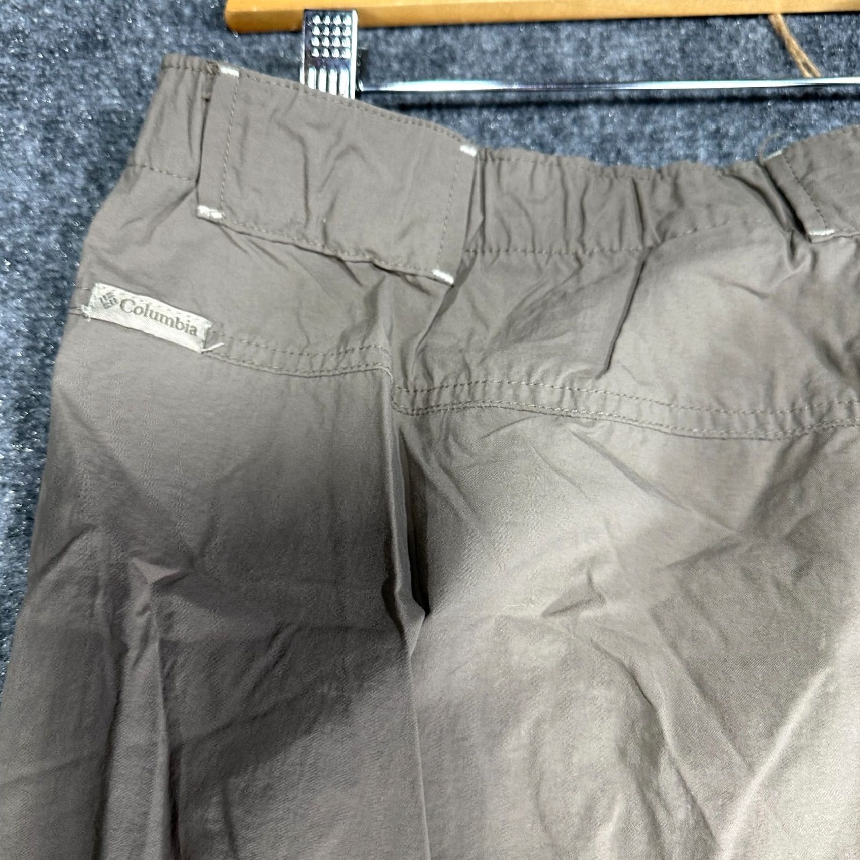 Vintage Columbia Pants Womens XL Brown Nylon Hiking Cargo Crop Zip Pocket Pants Size 40" / US 18 - 7 Thumbnail