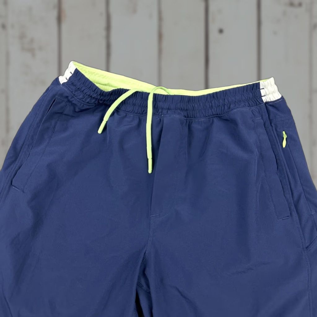Vintage Birddogs Shorts Men Large Blue Lined Athletic Drawstring Zip Pockets Elastic L Size US 33 - 1 Thumbnail